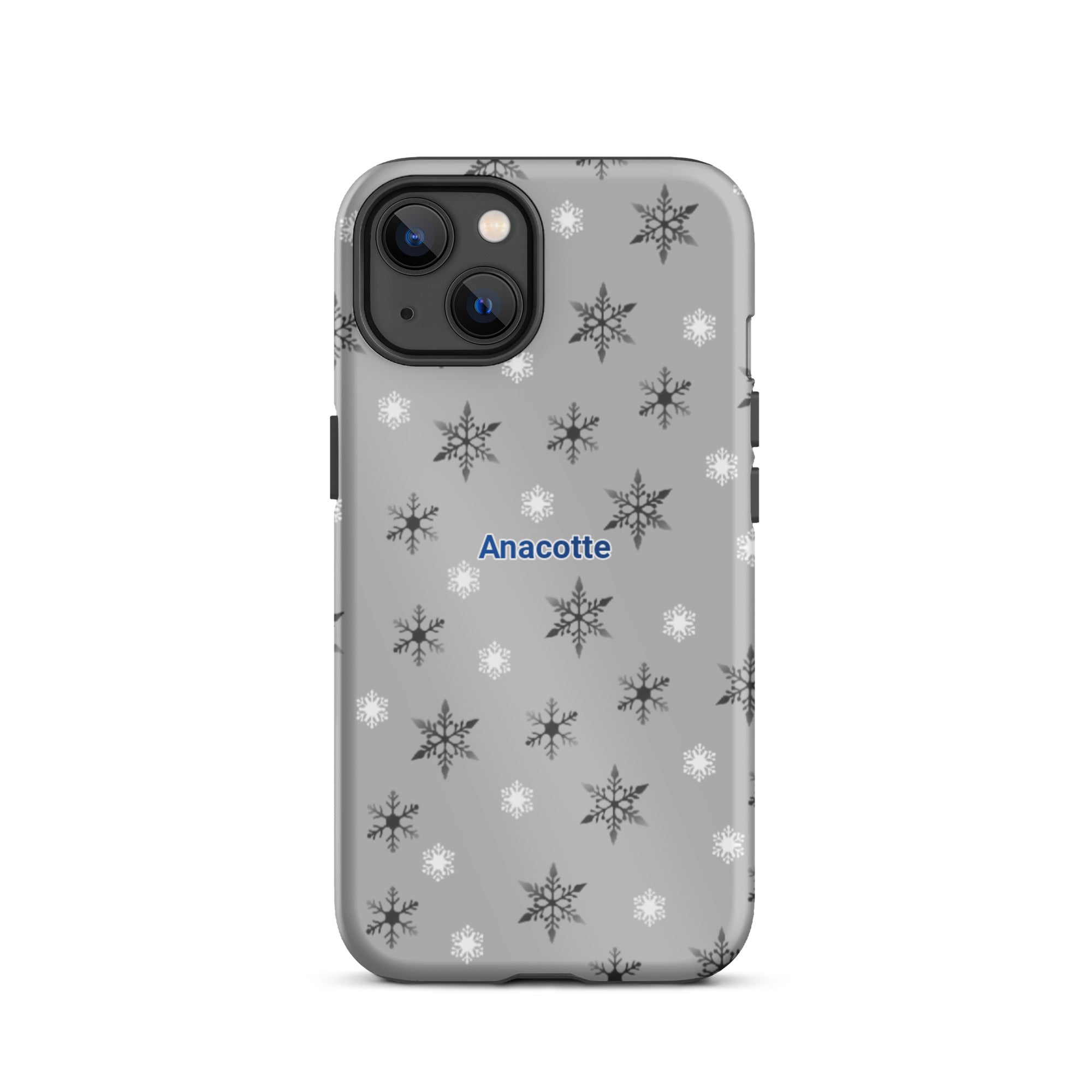 iPhone 14, 13, 12, 11 Christmas Theme iPhone Cases gray Anacotte