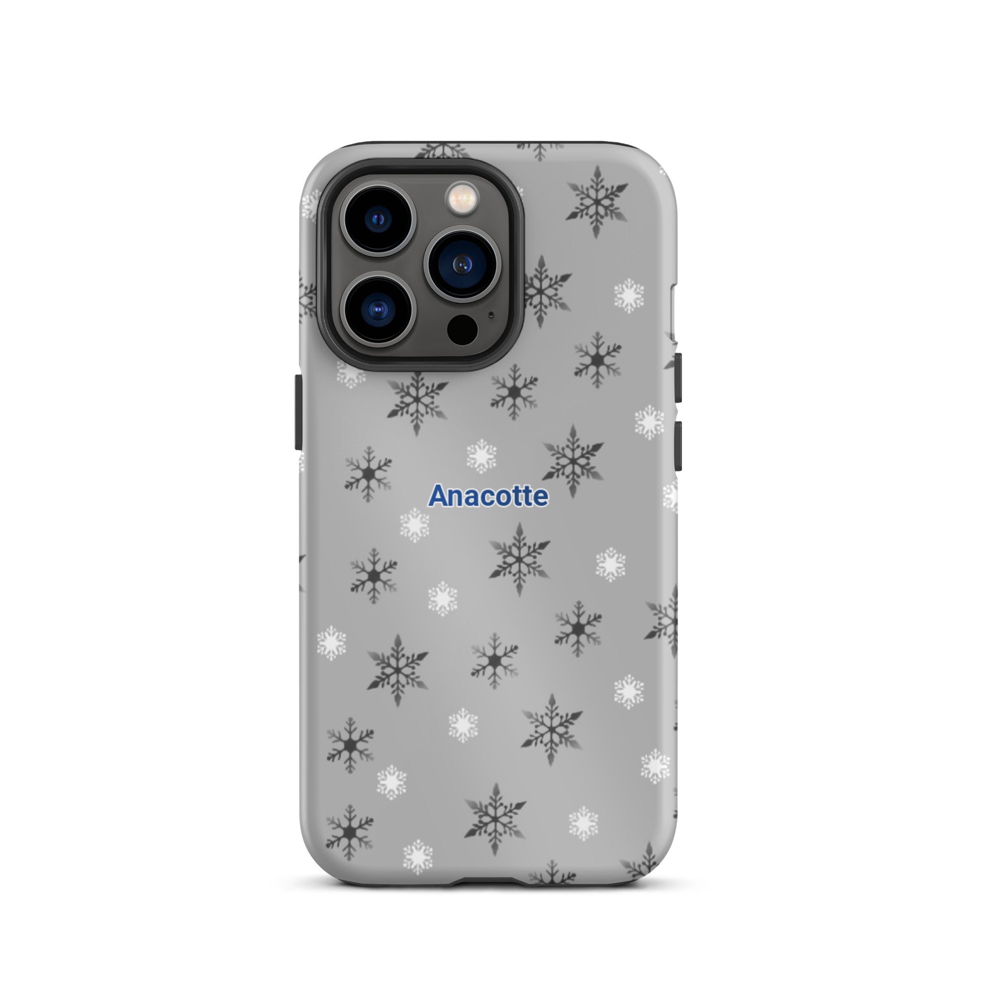 iPhone 14, 13, 12, 11 Christmas Theme iPhone Cases gray Anacotte