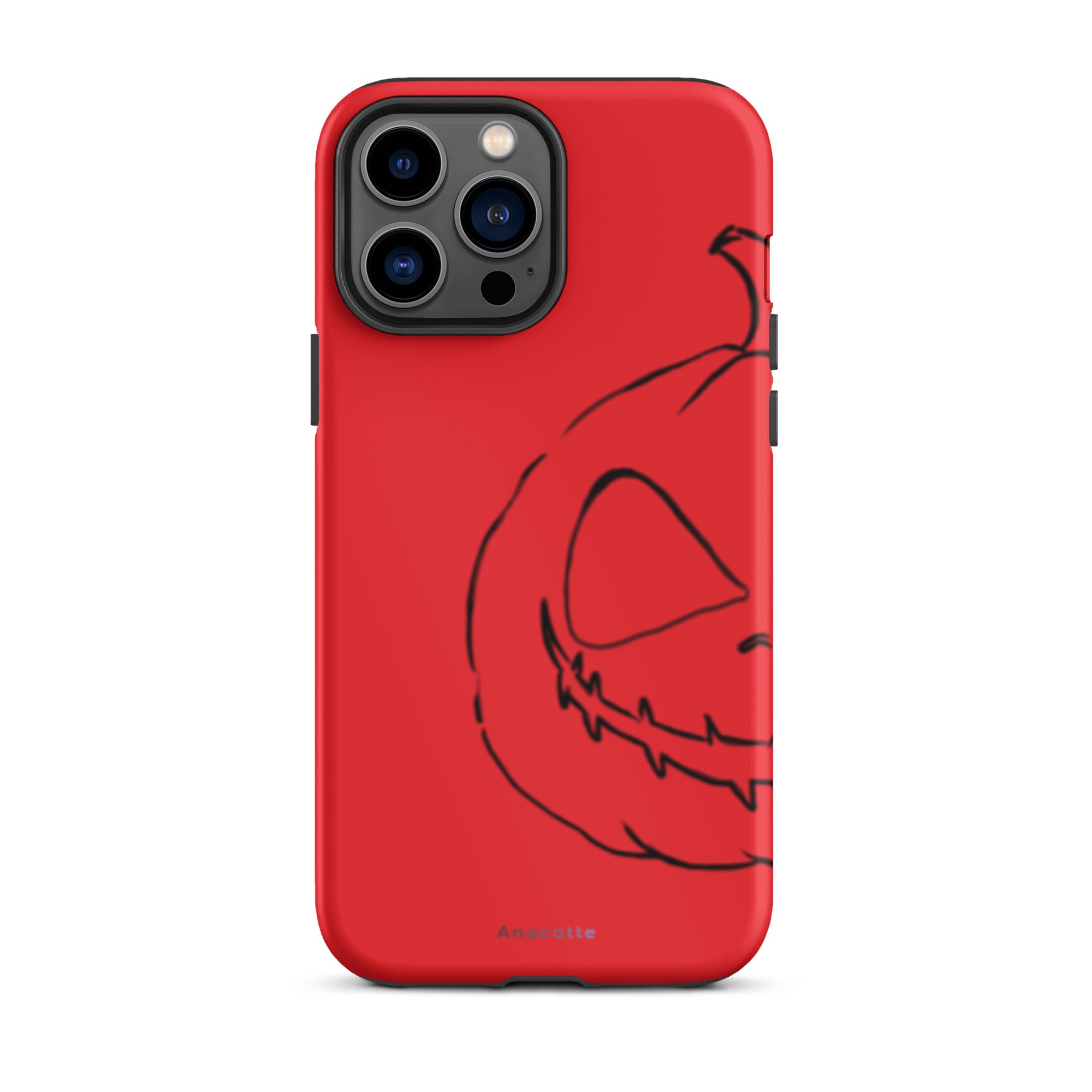 Anacotte Halloween Spooky Charm Pumpkin for iPhone 14, 13, 12, 11 Case