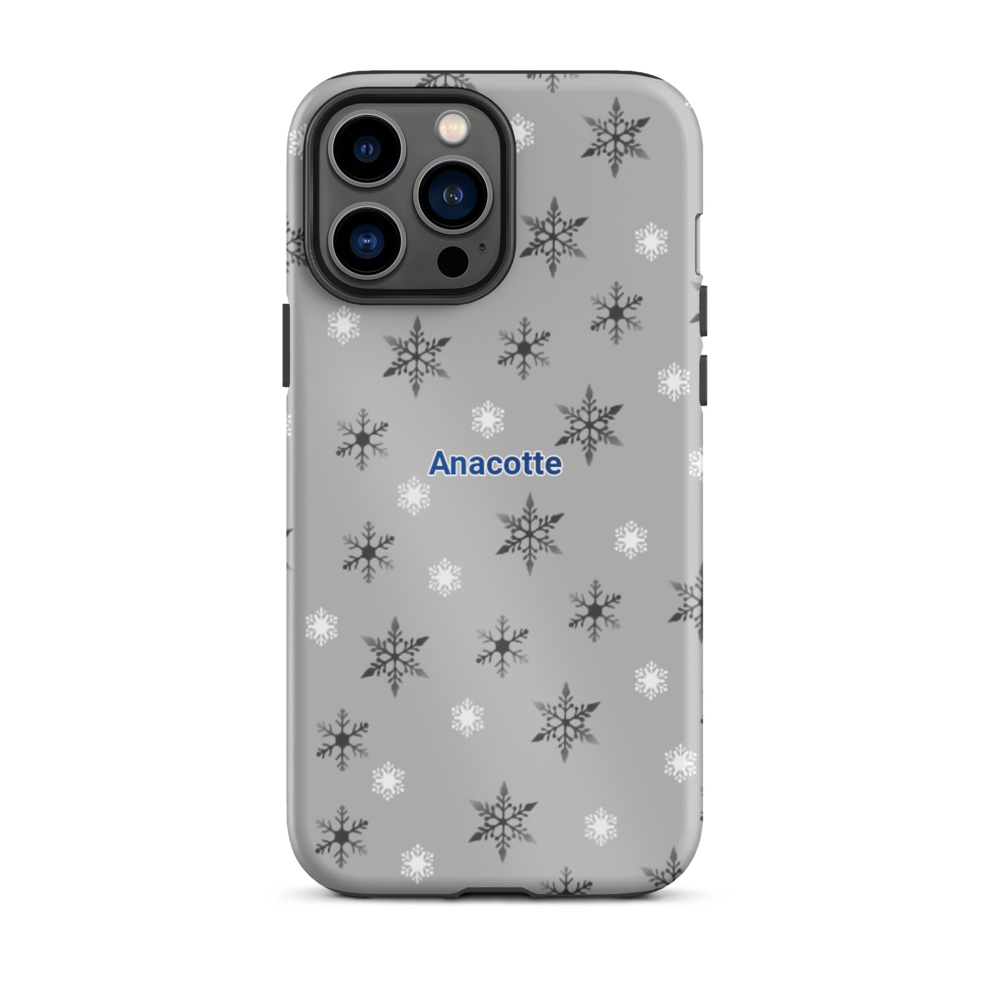 iPhone 14, 13, 12, 11 Christmas Theme iPhone Cases gray Anacotte