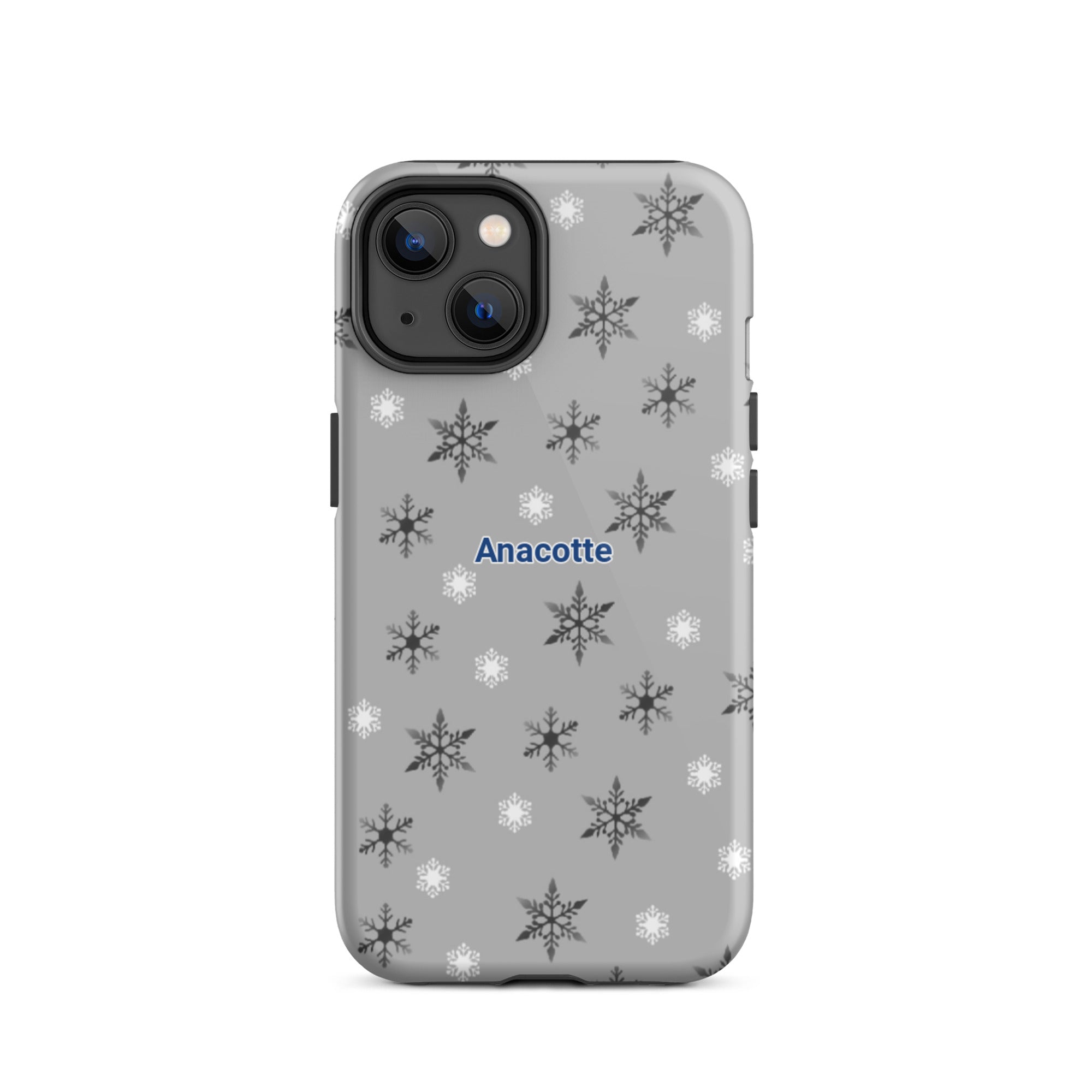 iPhone 14, 13, 12, 11 Christmas Theme iPhone Cases gray Anacotte