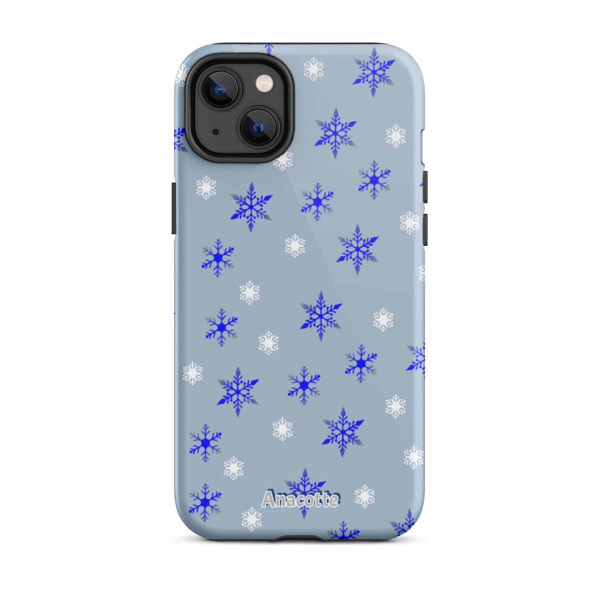 iPhone 14, 13, 12, 11 Christmas Theme iPhone Cases Blue Anacotte