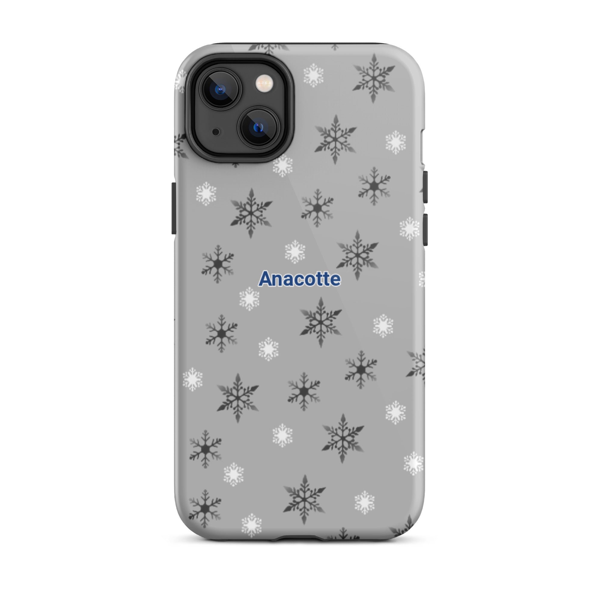 iPhone 14, 13, 12, 11 Christmas Theme iPhone Cases gray Anacotte