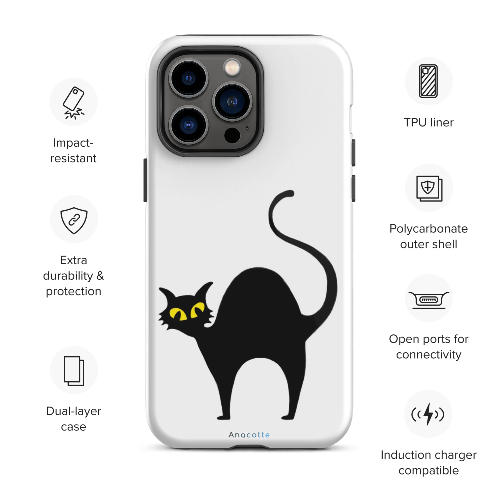 Anacotte Halloween for iPhone 14, 13, 12, 11 Case