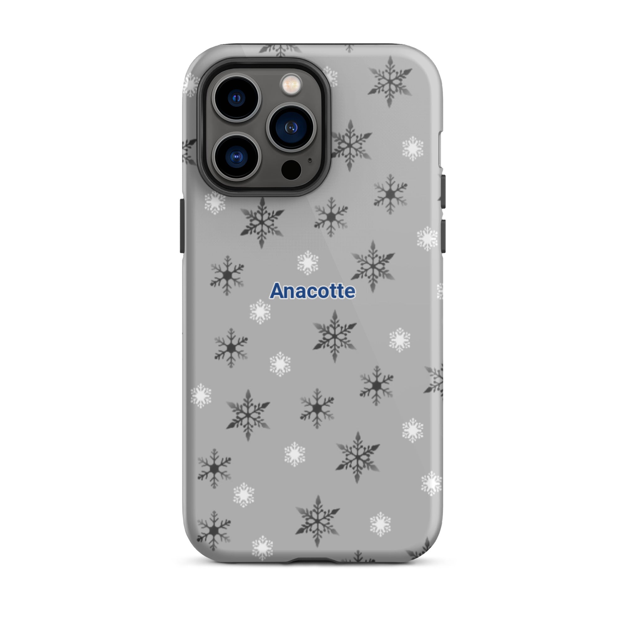 iPhone 14, 13, 12, 11 Christmas Theme iPhone Cases gray Anacotte