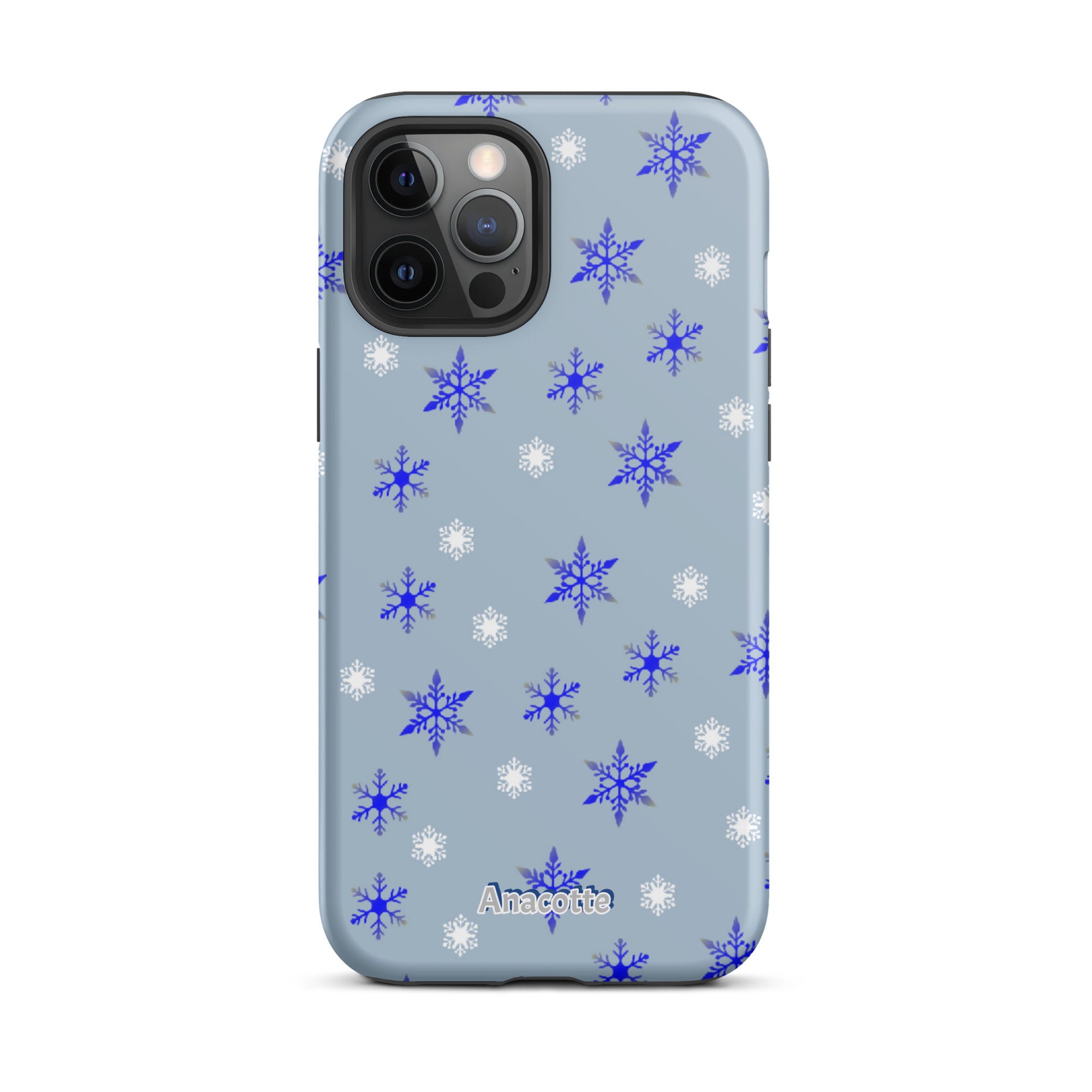 iPhone 14, 13, 12, 11 Christmas Theme iPhone Cases Blue Anacotte