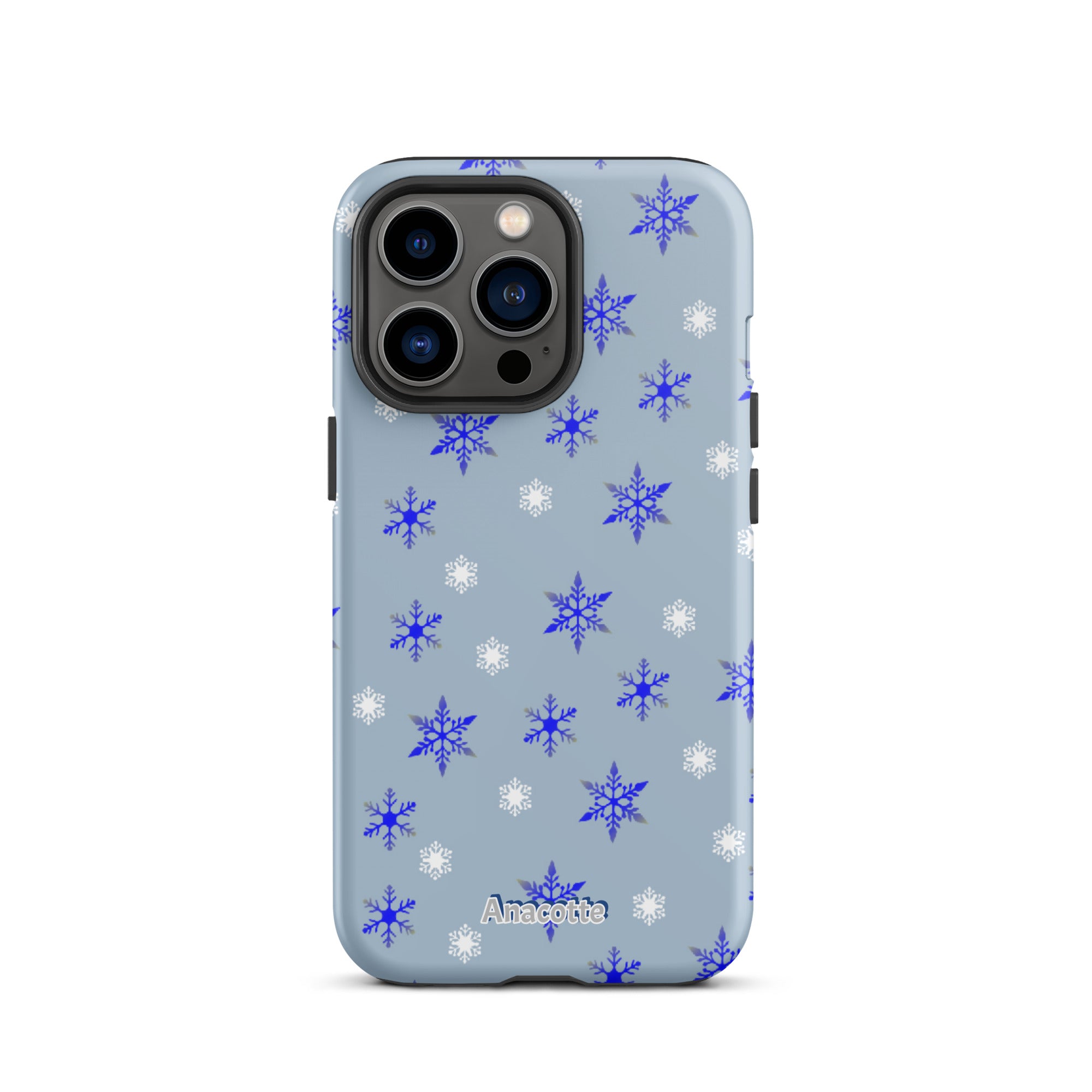 iPhone 14, 13, 12, 11 Christmas Theme iPhone Cases Blue Anacotte