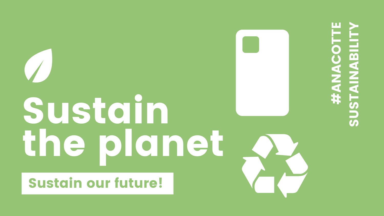 Sustain the planet phone case