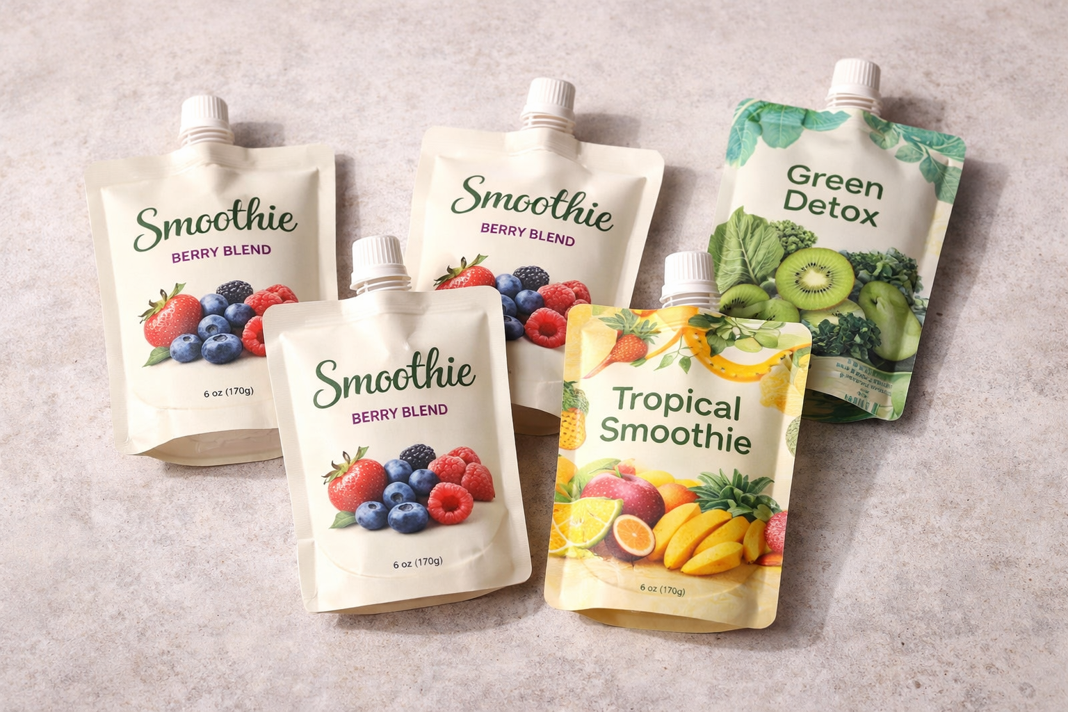 Smoothie Spout Pouch for Liquid Packaging | Custom & Low MOQ