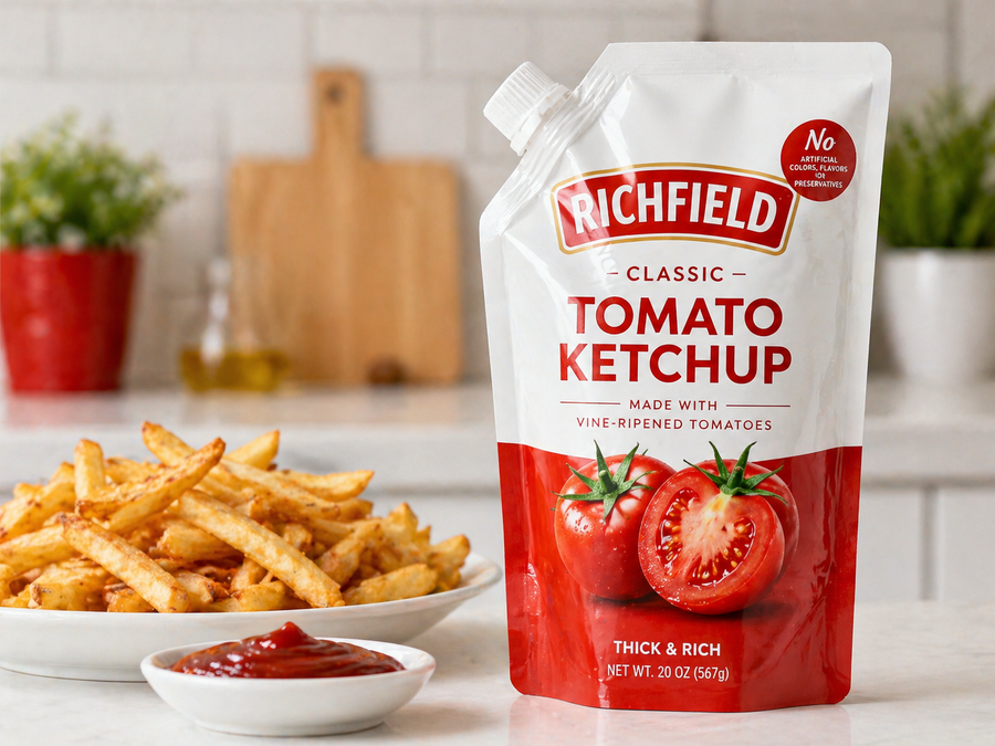 Ketchup & Mayonnaise Spout Pouch