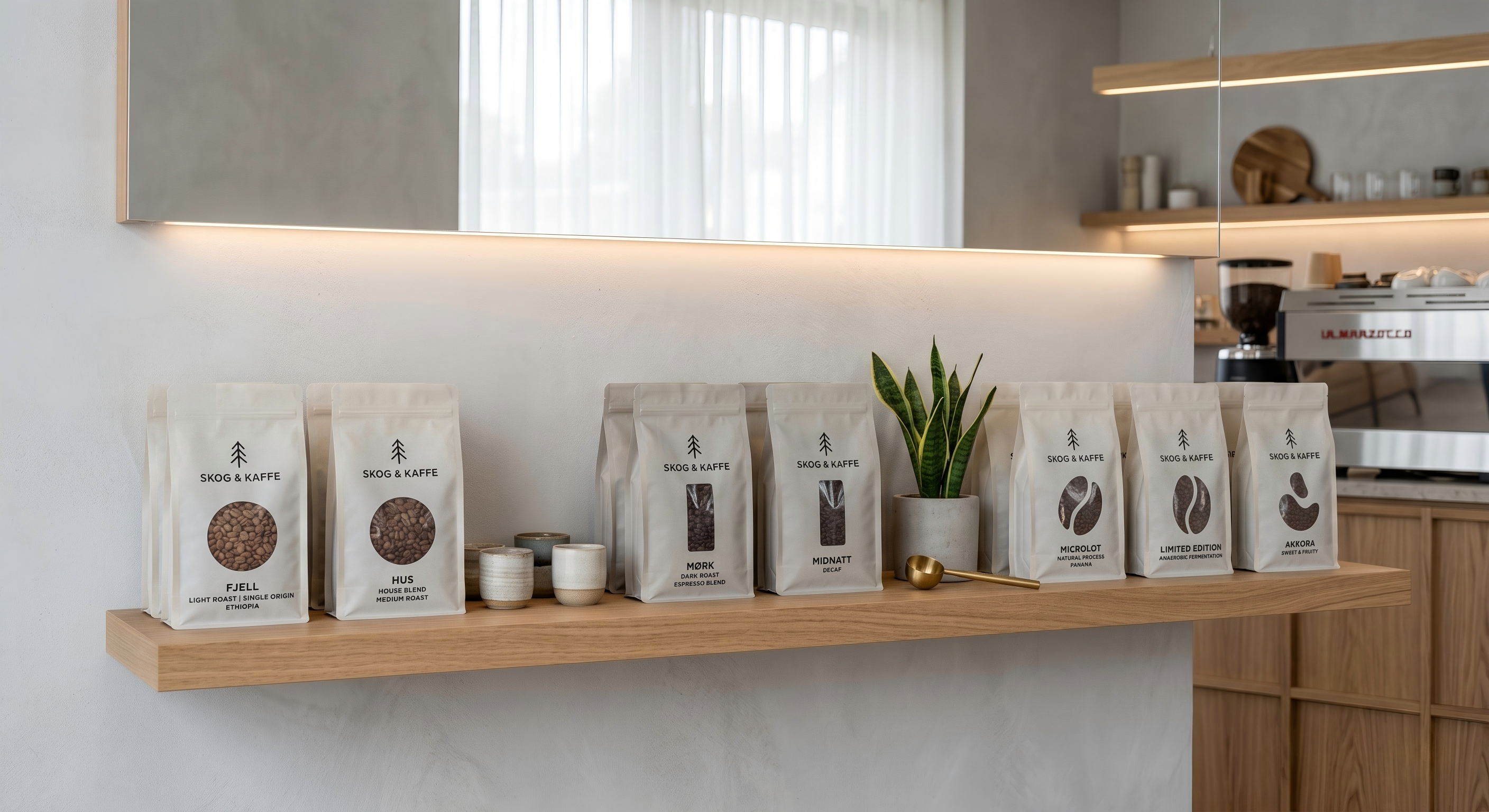 Custom Printed Stand Up Coffee Pouch with Window | Personalized Flexible Packaging