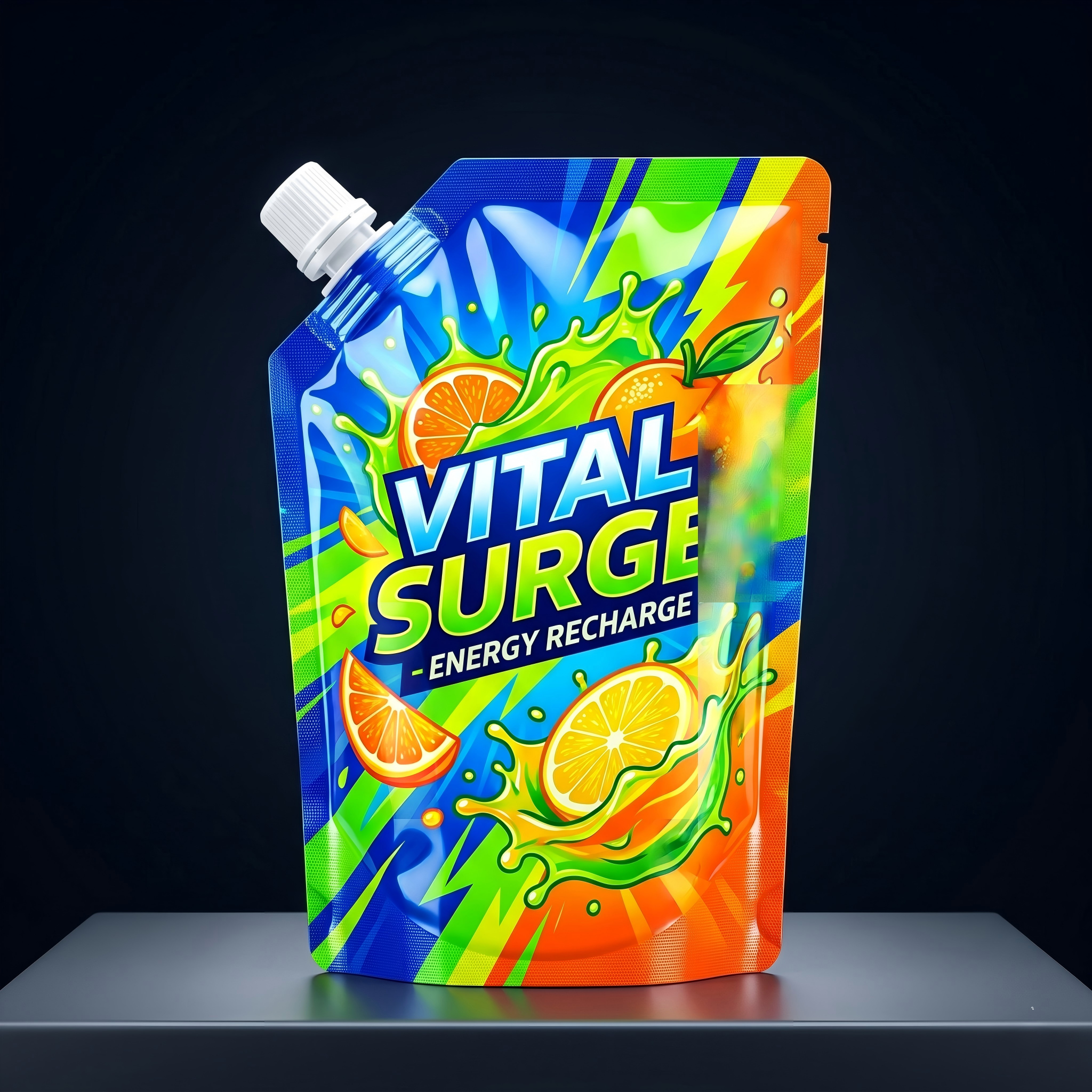 150ml / 5 fl oz Glossy Printed Liquid Spout Pouch | High-Shine Custom Packaging