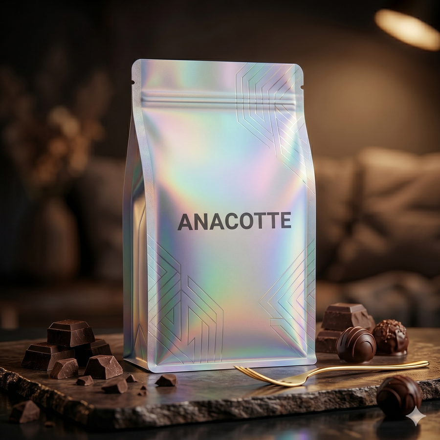 Matte-Finish Holographic Mylar Packaging Bags for Trendy Snacks