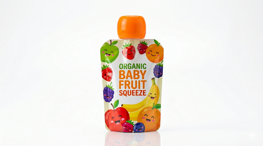 Custom Baby Food Spout Pouch