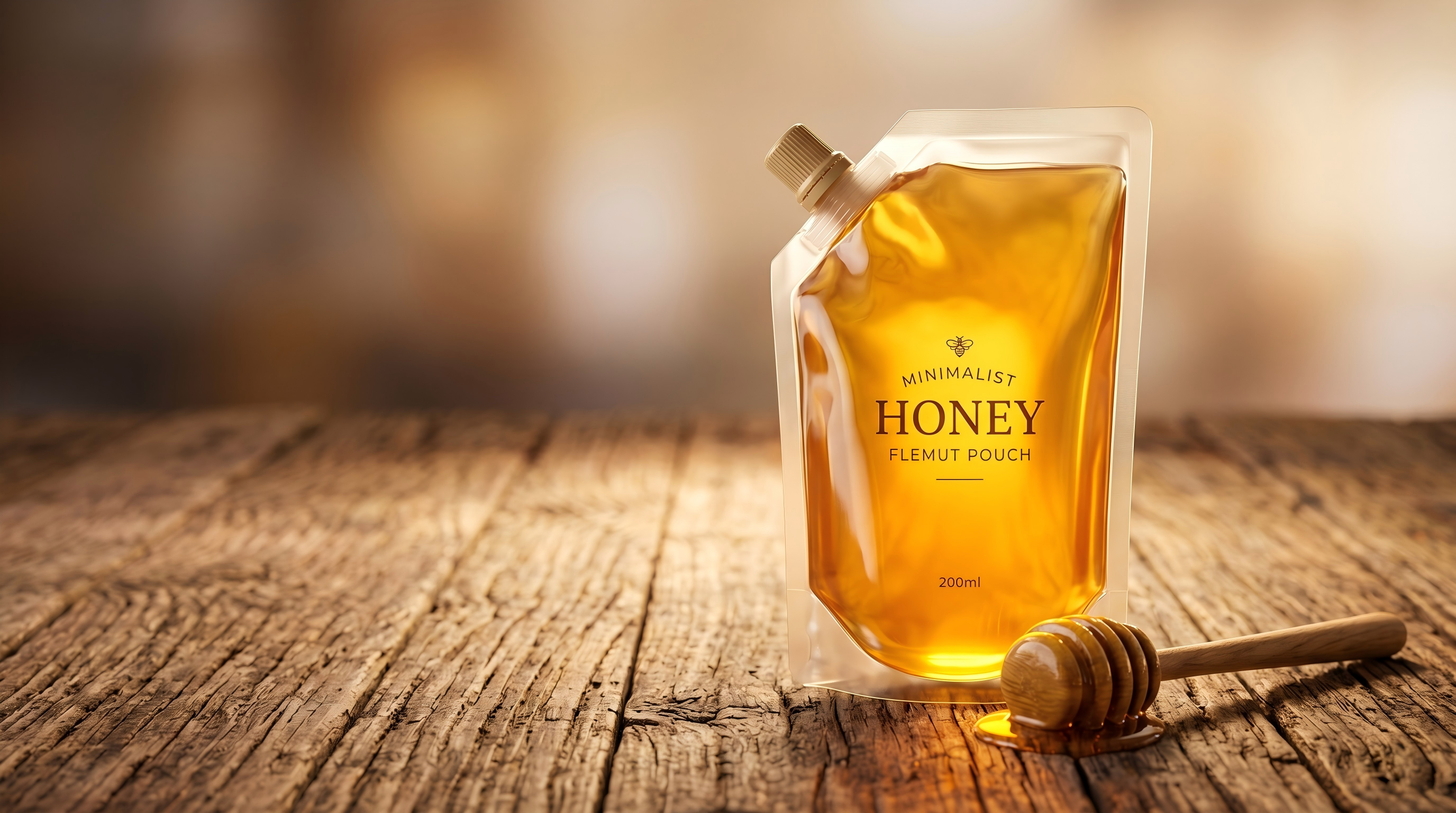 200ml / 6.8 fl oz Leak-Proof Spout Pouch for Honey & Syrup | High Viscosity Packaging