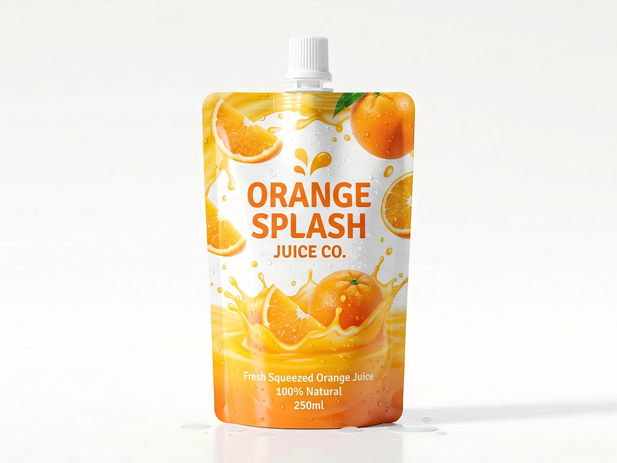 Custom Stand Up Spout Pouch for Juice