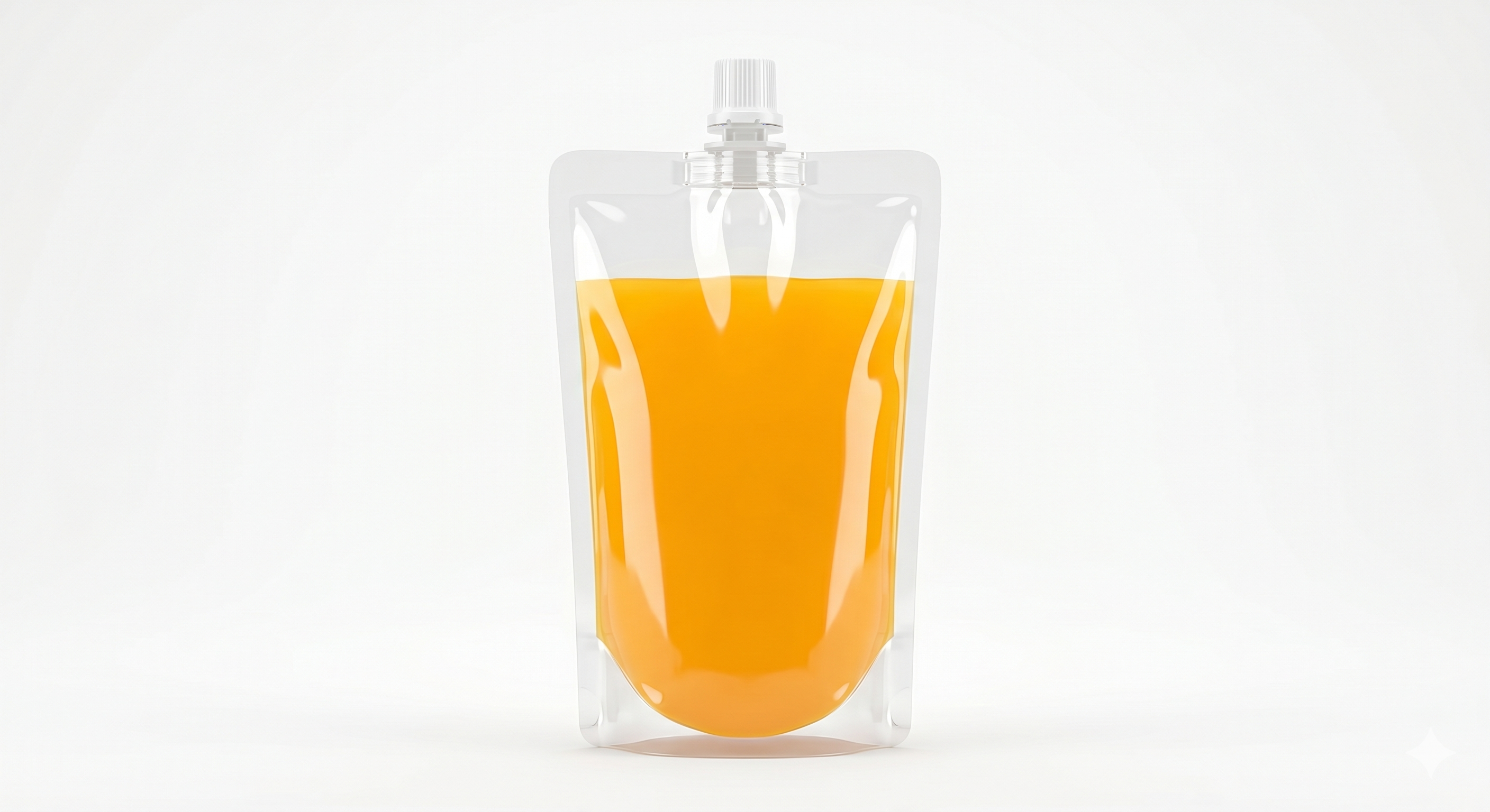 Clear PET Liquid Spout Pouch | Transparent Flexible Packaging