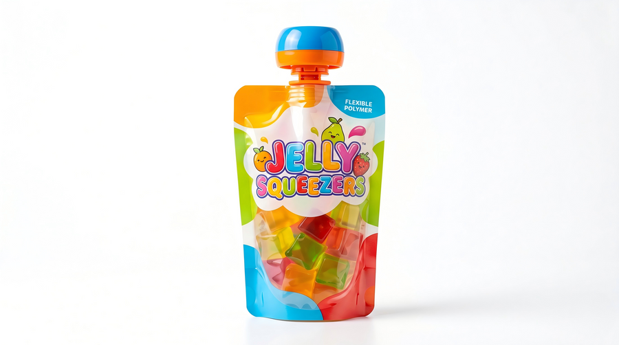 Custom Spout Pouch for Jelly Snacks