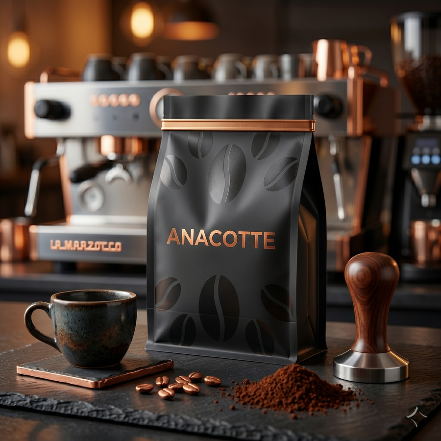 Wholesale Matte Black Side Gusset Coffee Bags for Ground Coffee