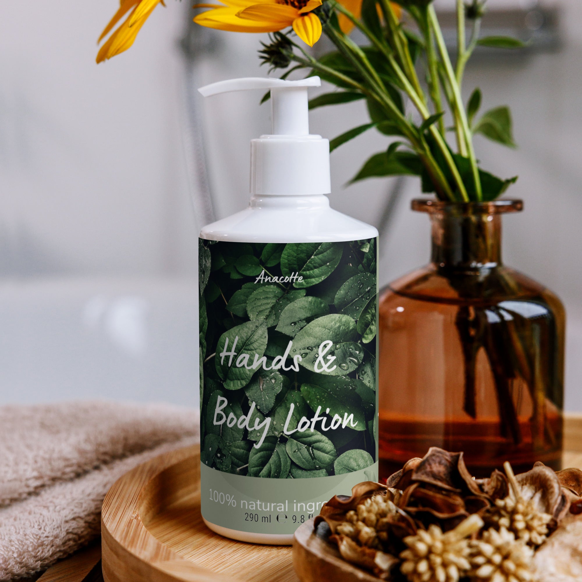 Anacotte Refreshing Hand & Body Lotion: Infused with Natural Ingredients