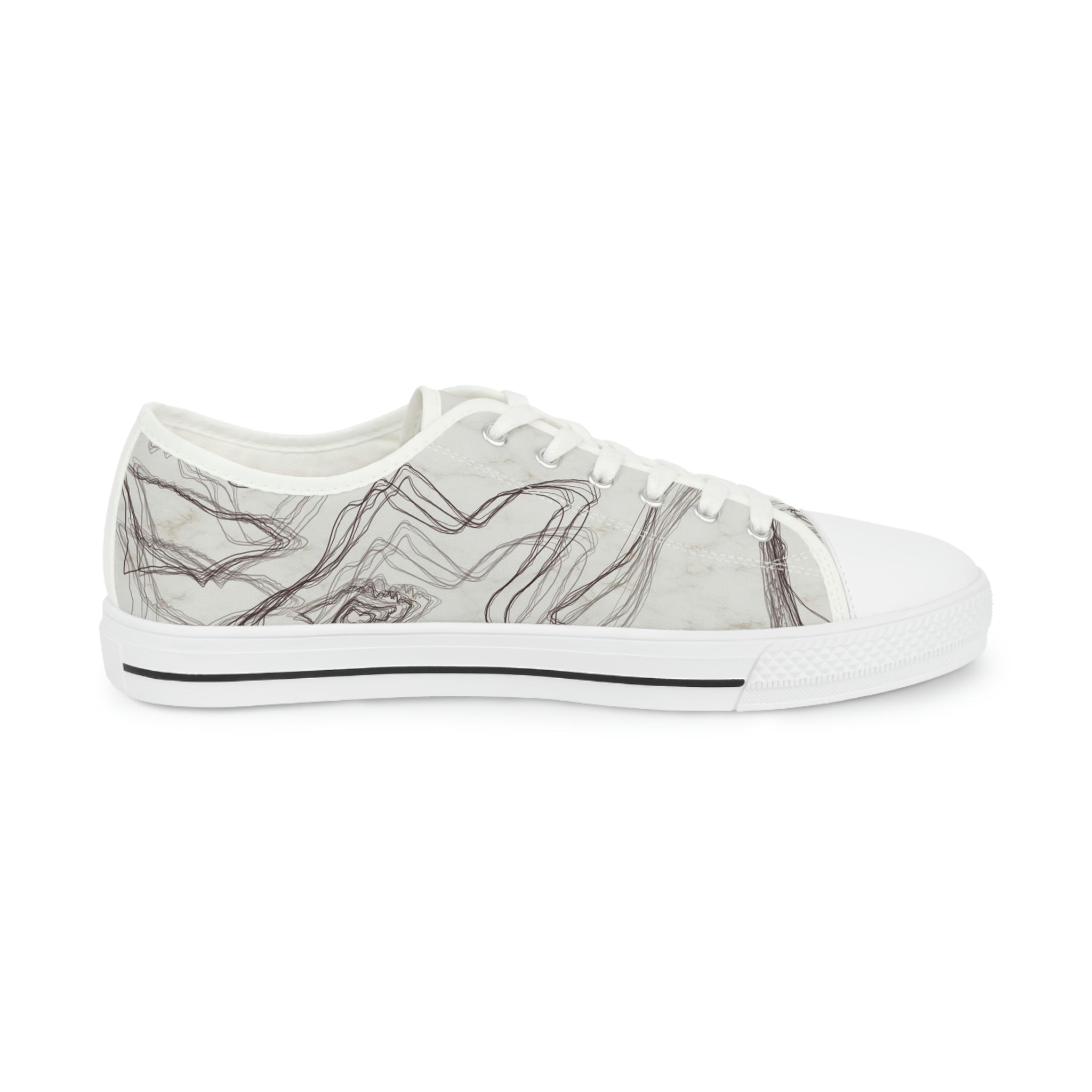 Anacotte Geometric Marble Men's Low Top Sneakers