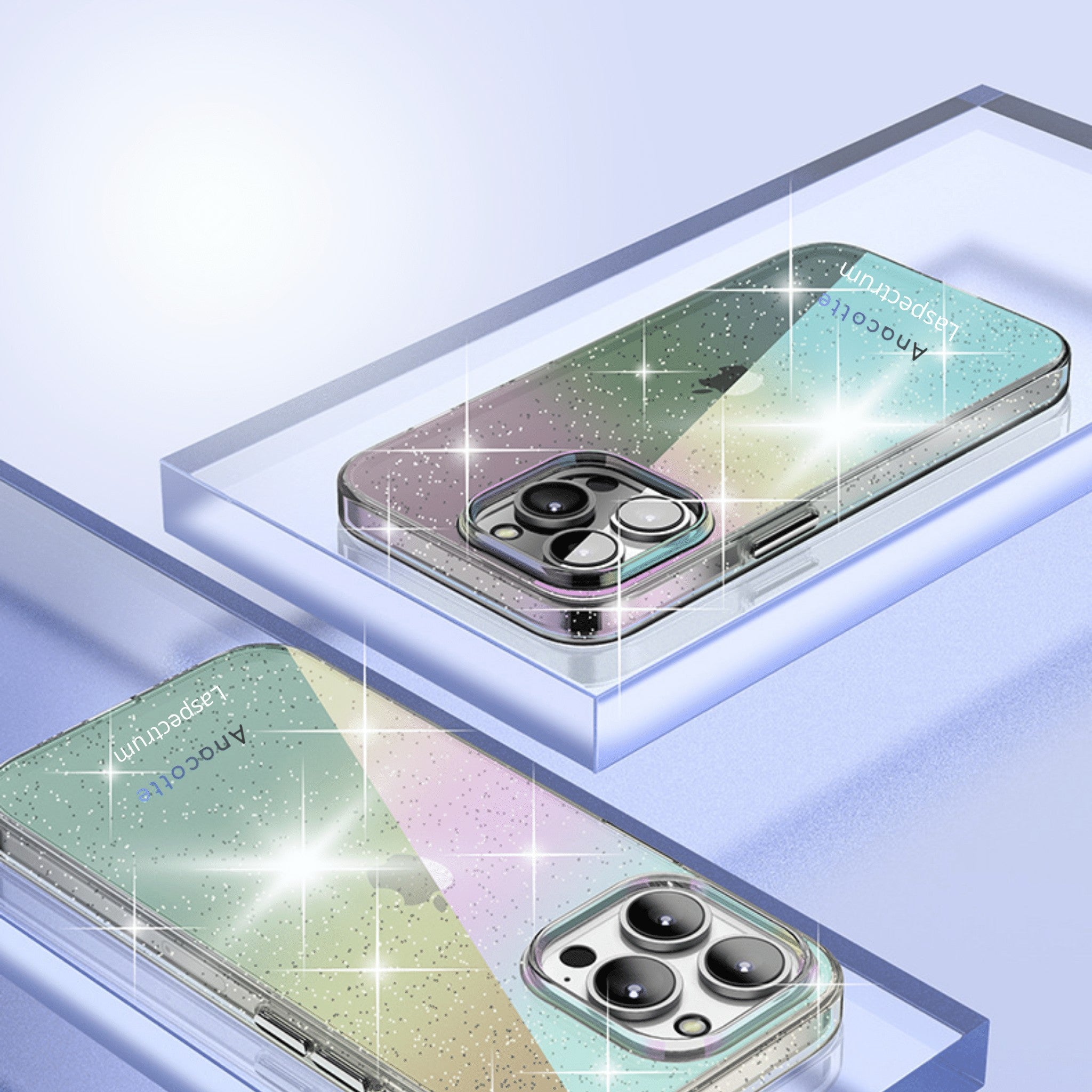 Anacotte Laspectrum Anti-Yellowing Technology Holographic Gradient Phone Case Anacotte