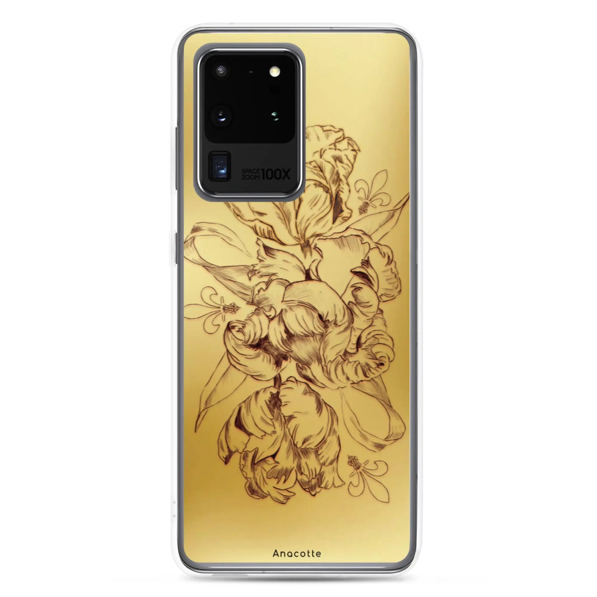 Anacotte Modern Simple gold Flower Leaf Samsung Case Anacotte