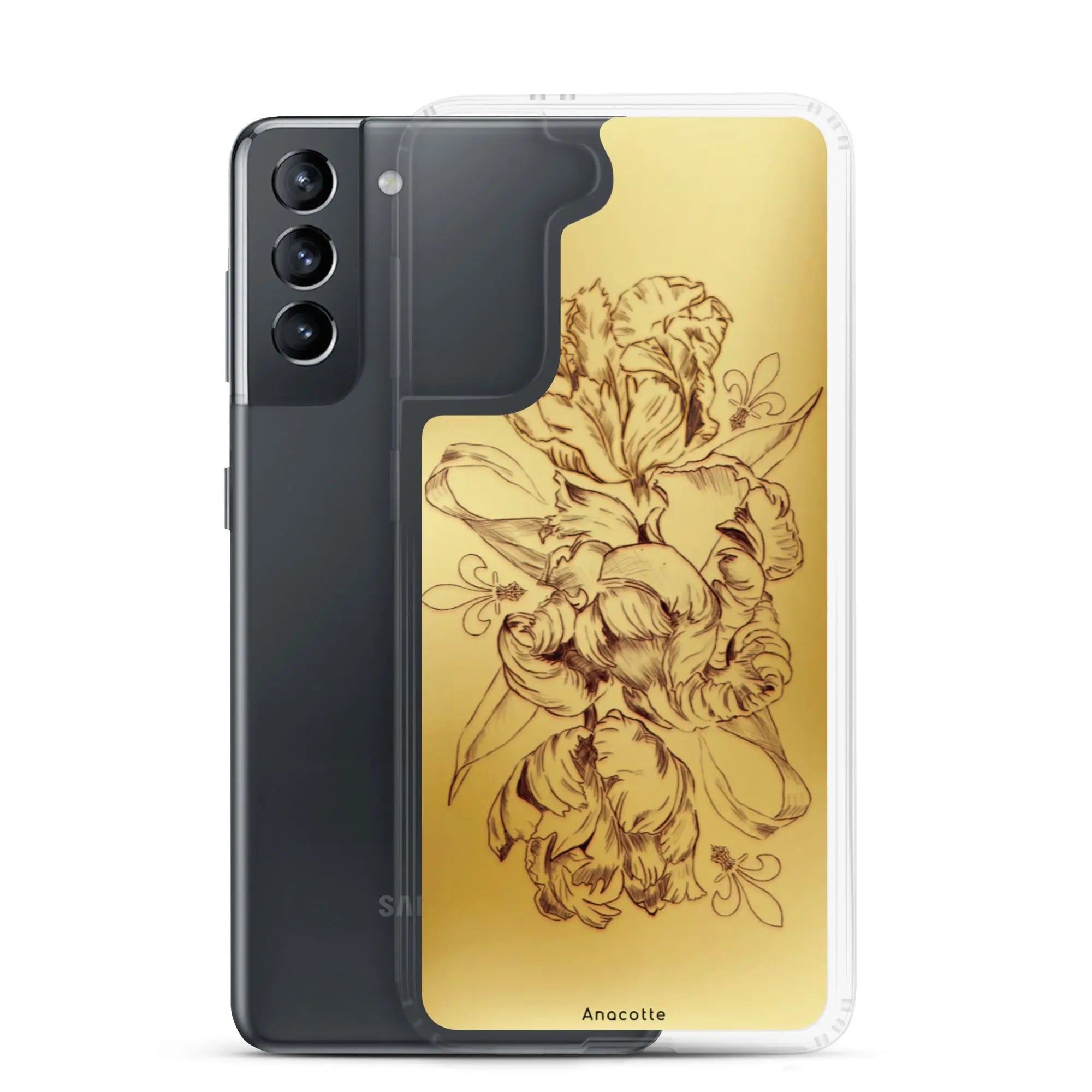 Anacotte Modern Simple gold Flower Leaf Samsung Case Anacotte