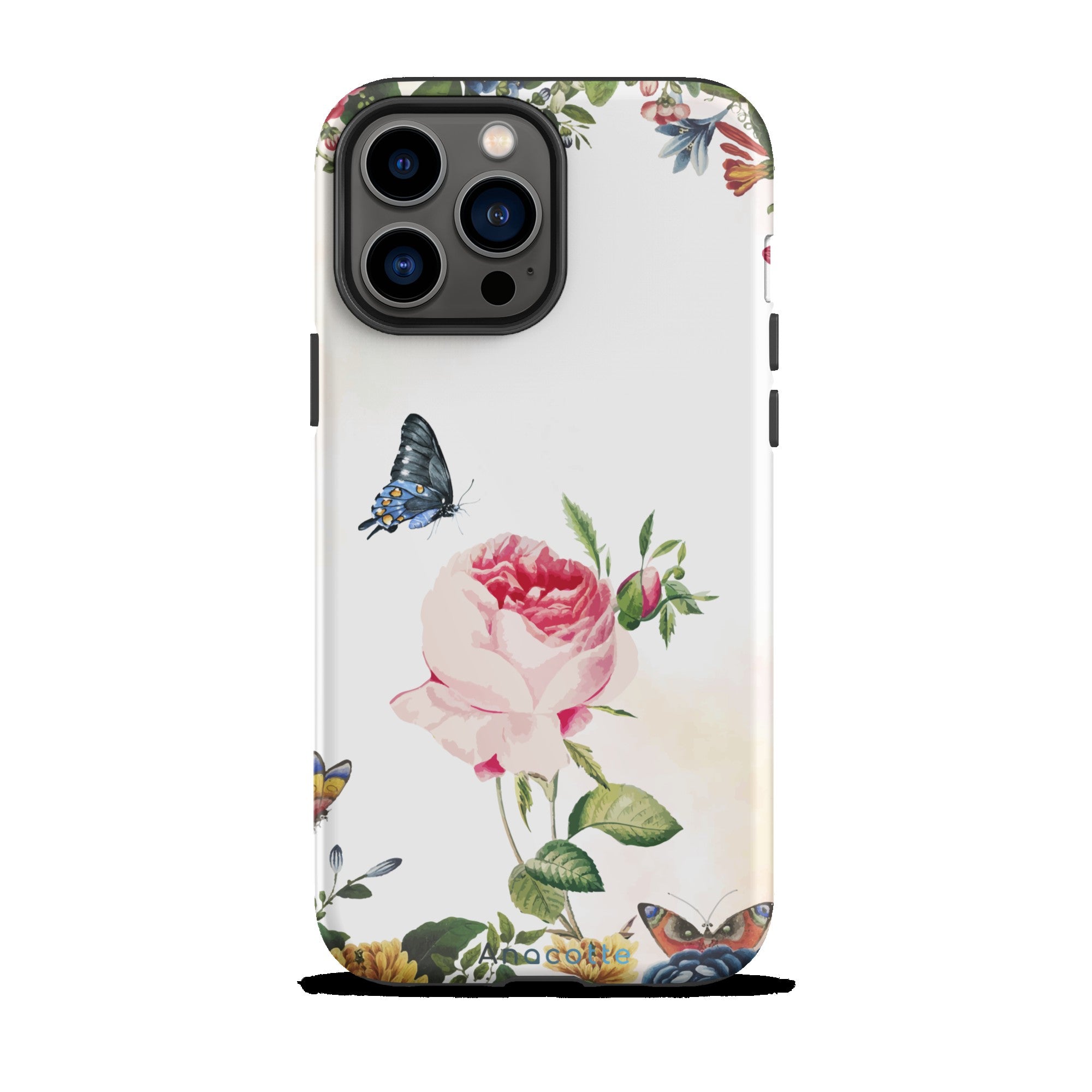 Anacotte Stunning Flower and Butterfly iPhone case Anacotte