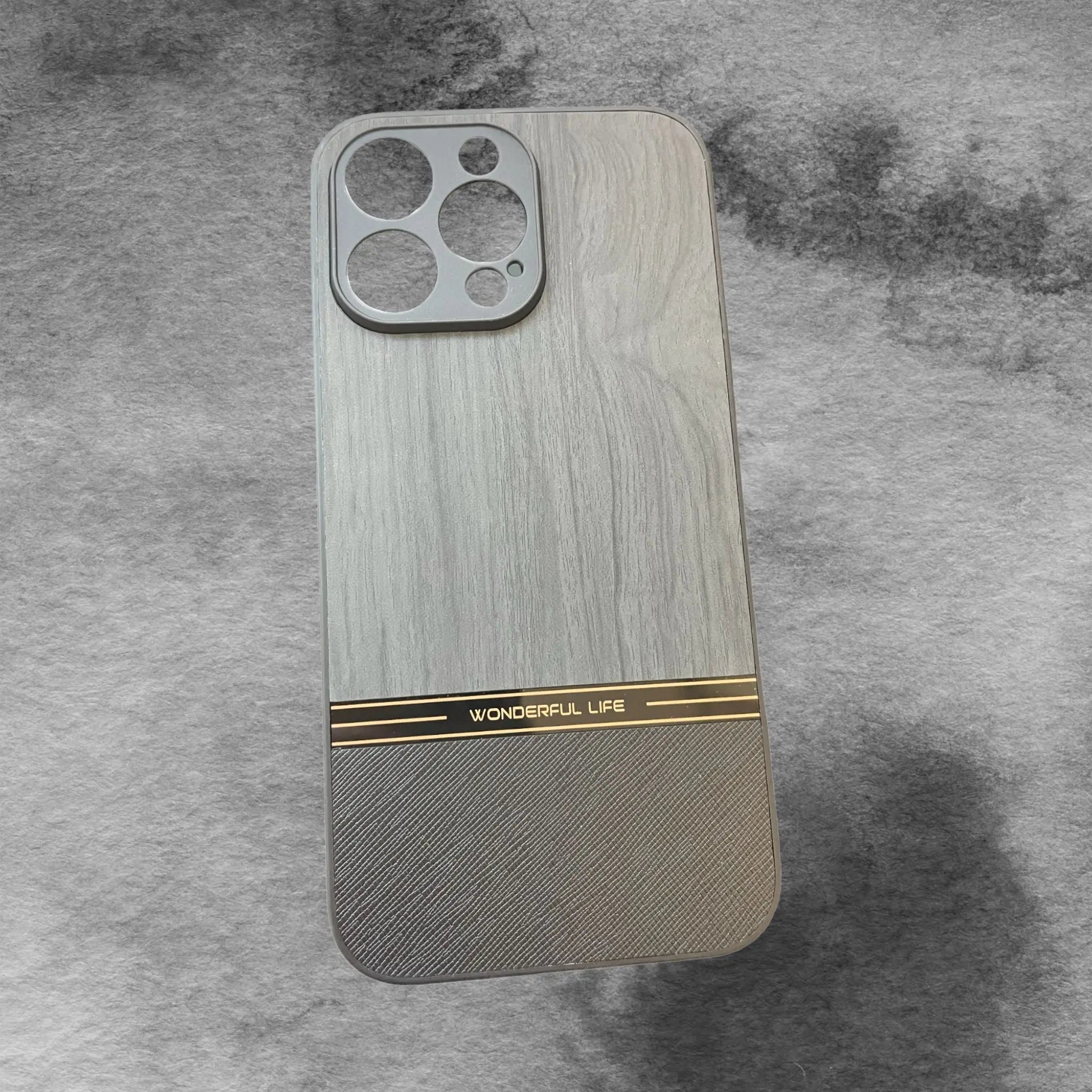 Anacotte iPhone 14 Pro frosted wood grain phone case Anacotte