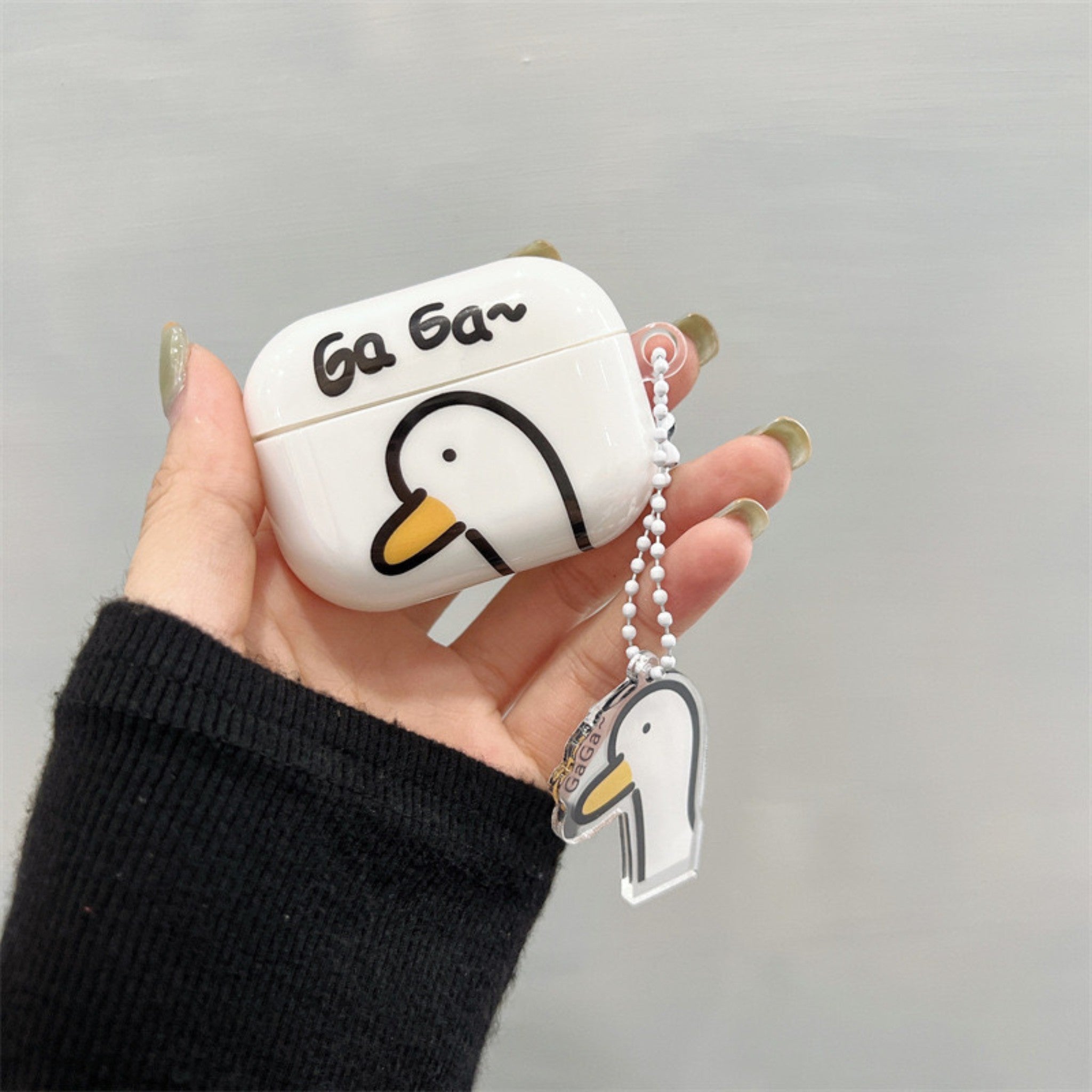 Goods suitable for airpods3 earphone shell cartoon duck IMD soft shell AirPo  ds2 generation Pro apple bluetooth protective cover Anacotte