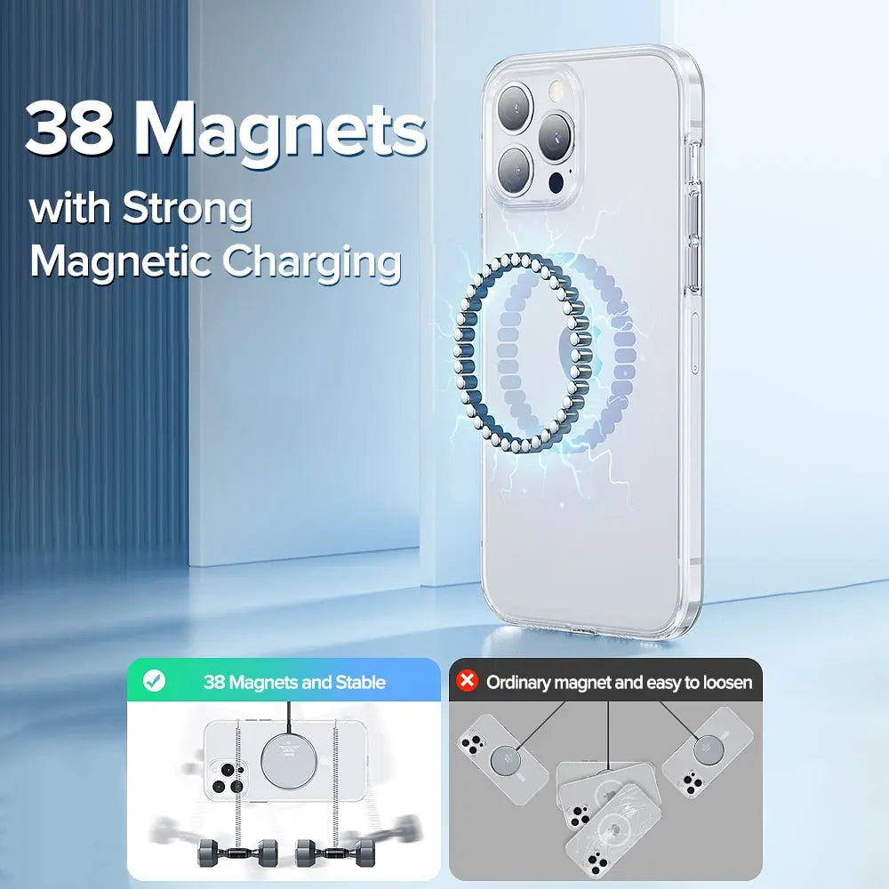 Magnetic Transparent iPhone Case Anacotte