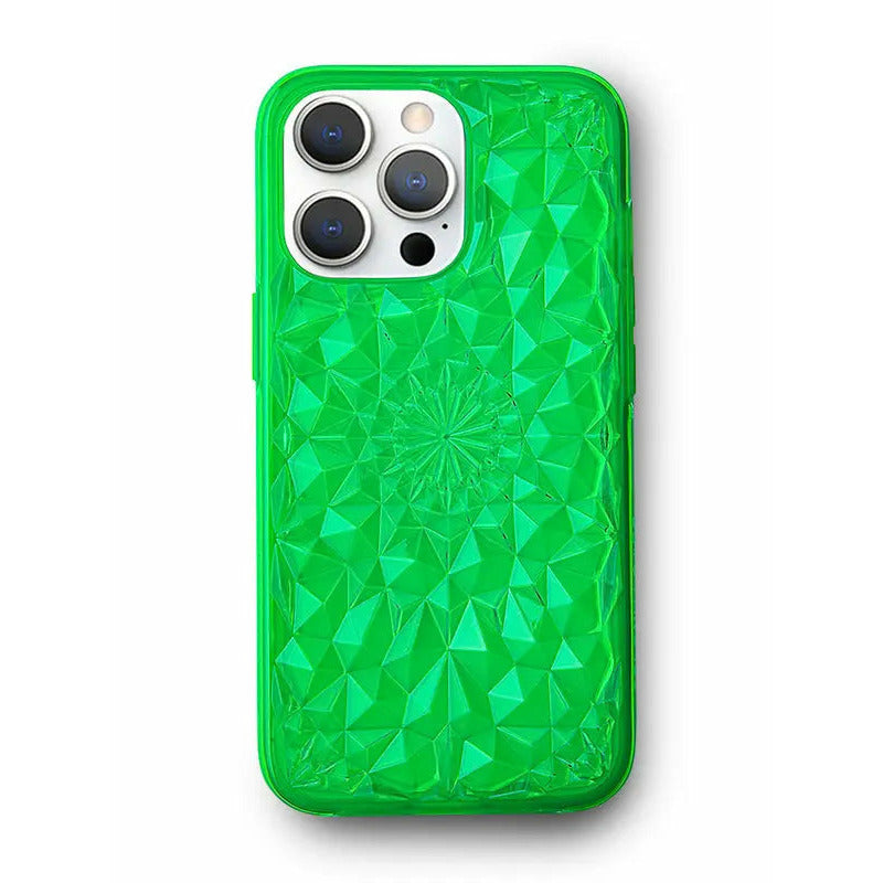 Neon Green Kaleidoscope iPhone Case Anacotte