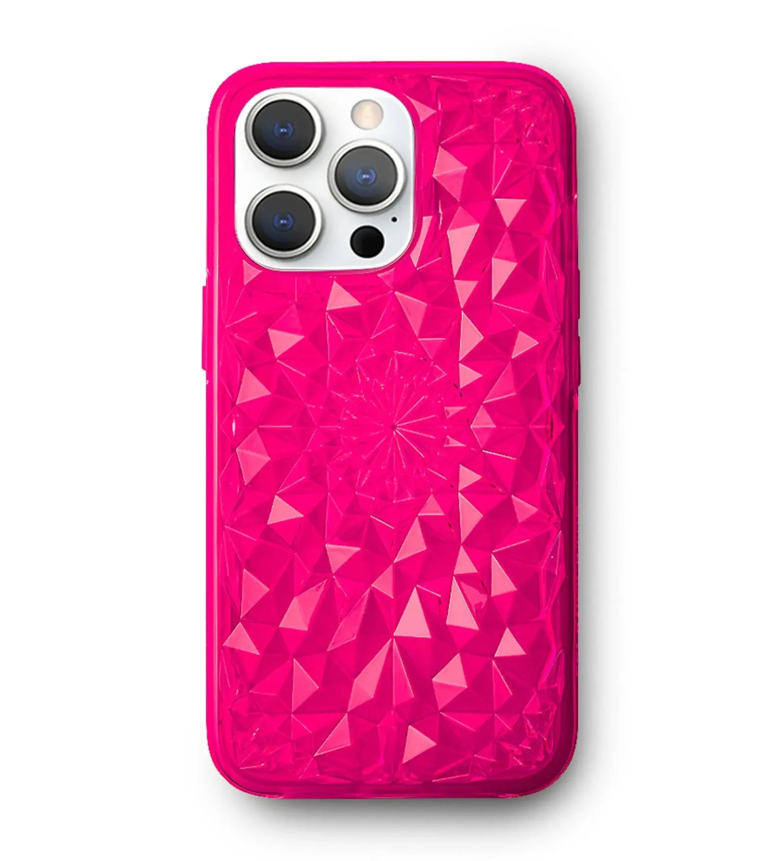 Neon Pink Kaleidoscope iPhone Case Anacotte