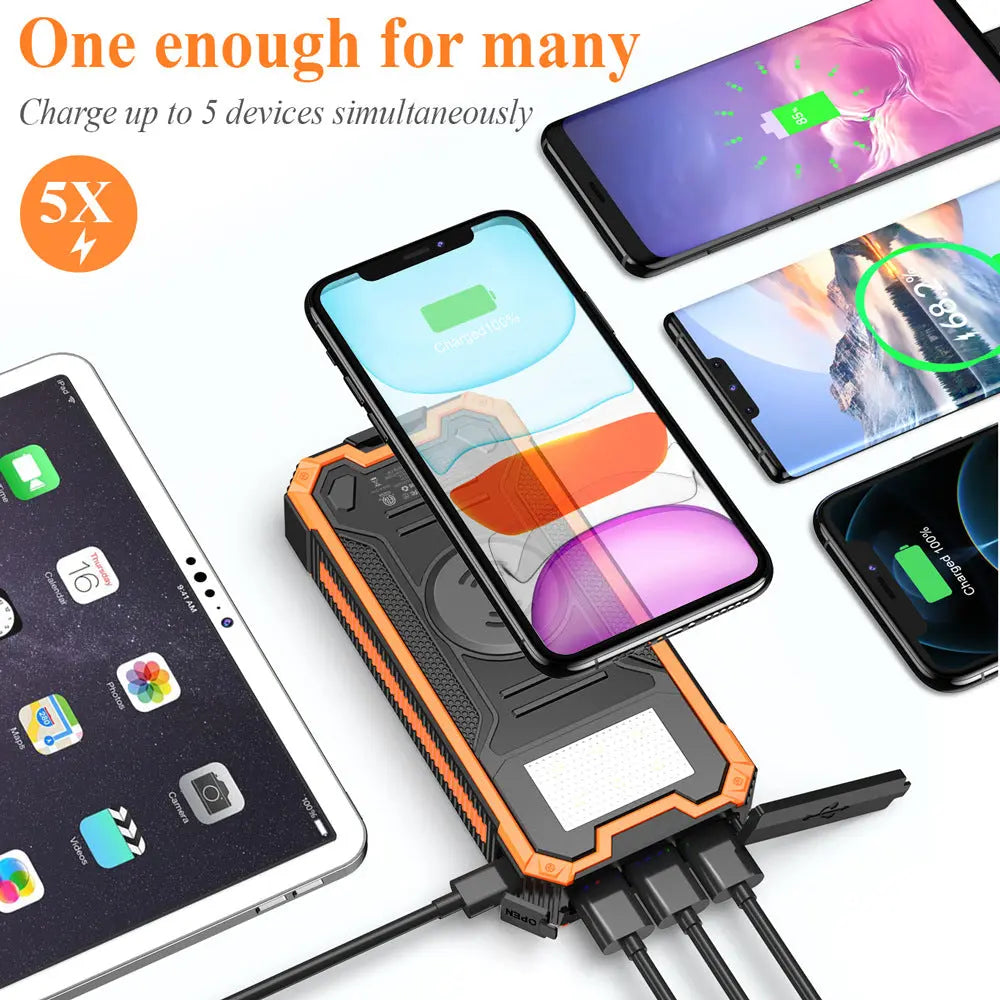 Portable Wireless Solar Mobile Power Bank Anacotte