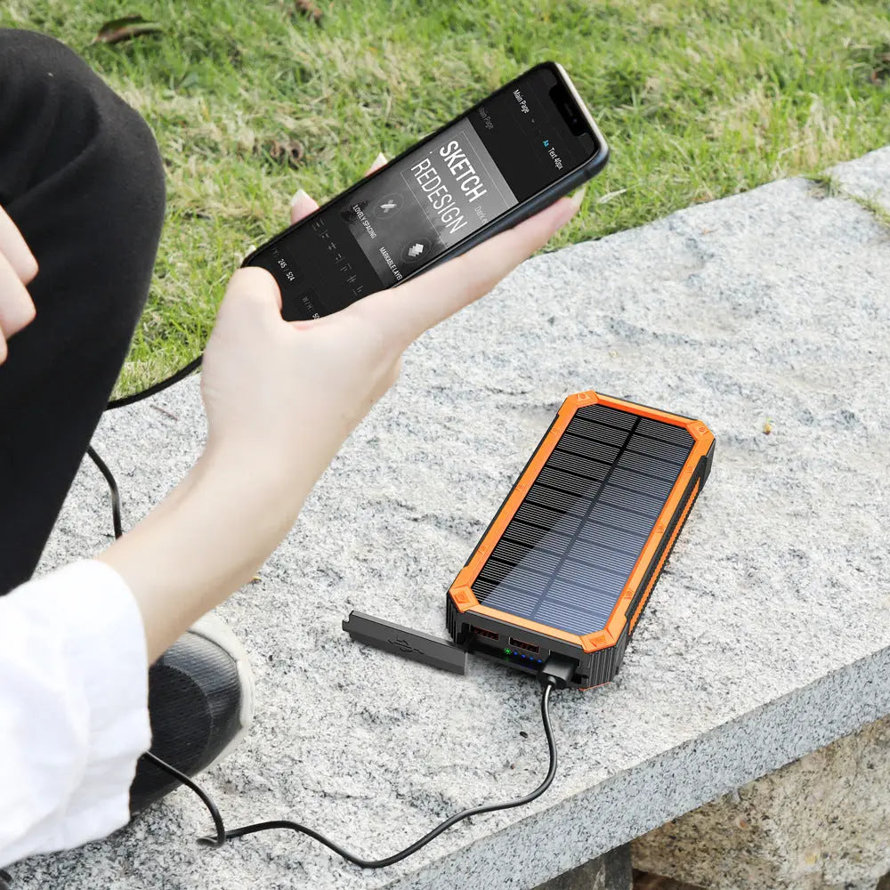 Portable Wireless Solar Mobile Power Bank Anacotte