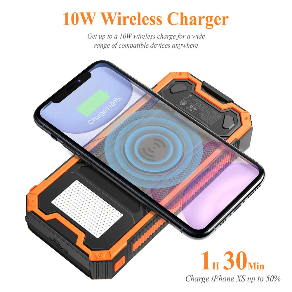 Portable Wireless Solar Mobile Power Bank Anacotte