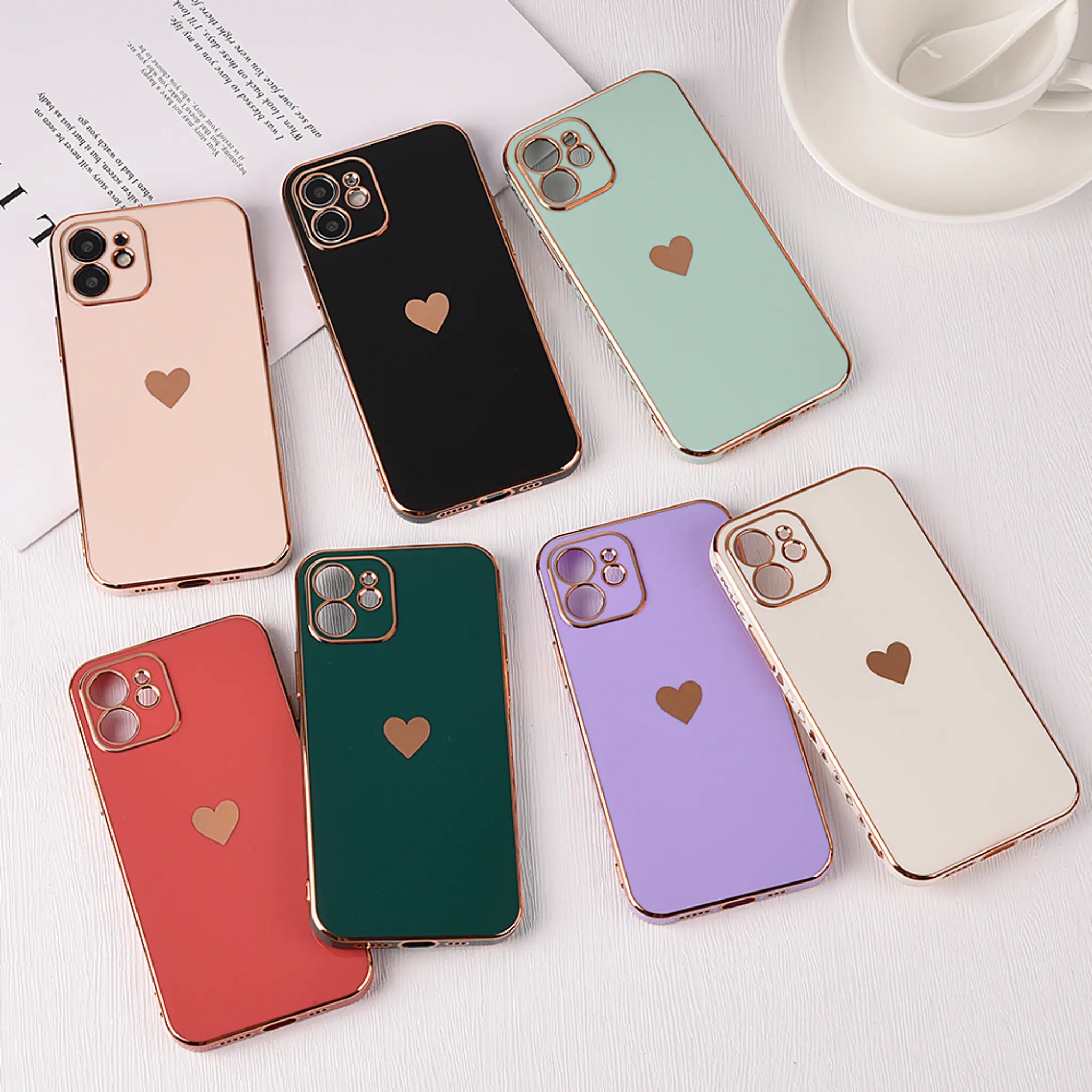 Rugged plating lens protective case for iPhone Anacotte
