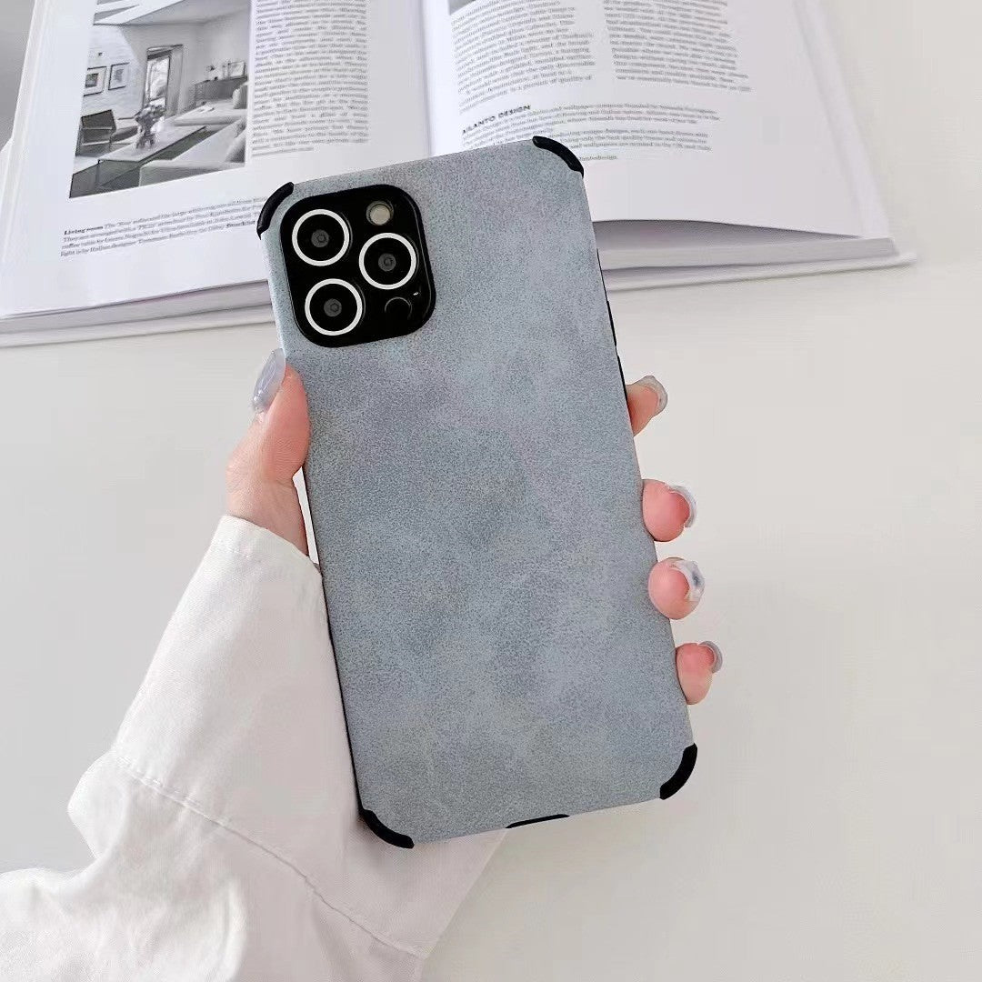 Suitable for Apple mobile phone shell all-inclusive anti-fall protective cover lambskin 2 Anacotte