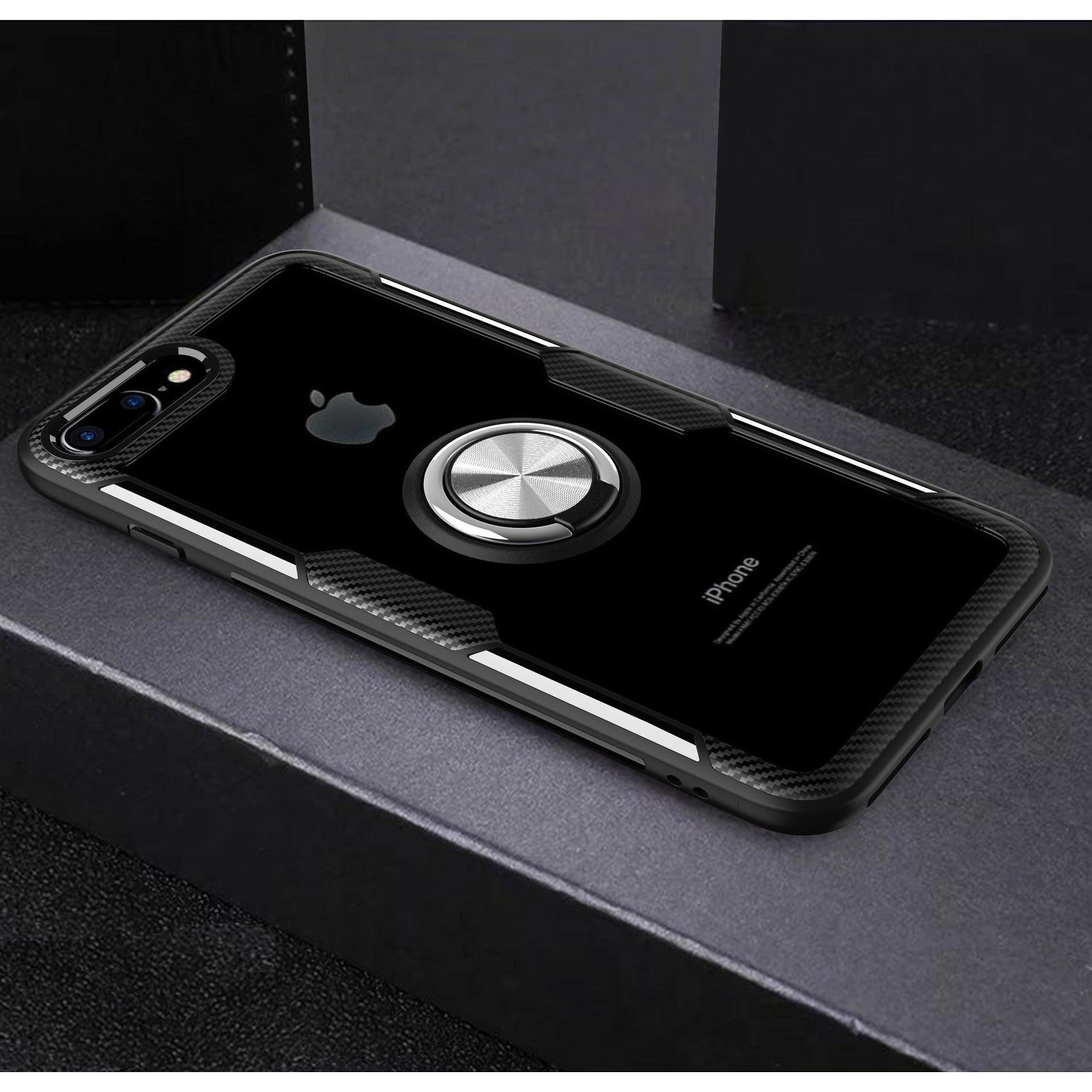 Suitable for iPhone14 mobile phone shell Apple 13Pro transparent lens ring bracket 7plus anti-fall xs protective cover Anacotte