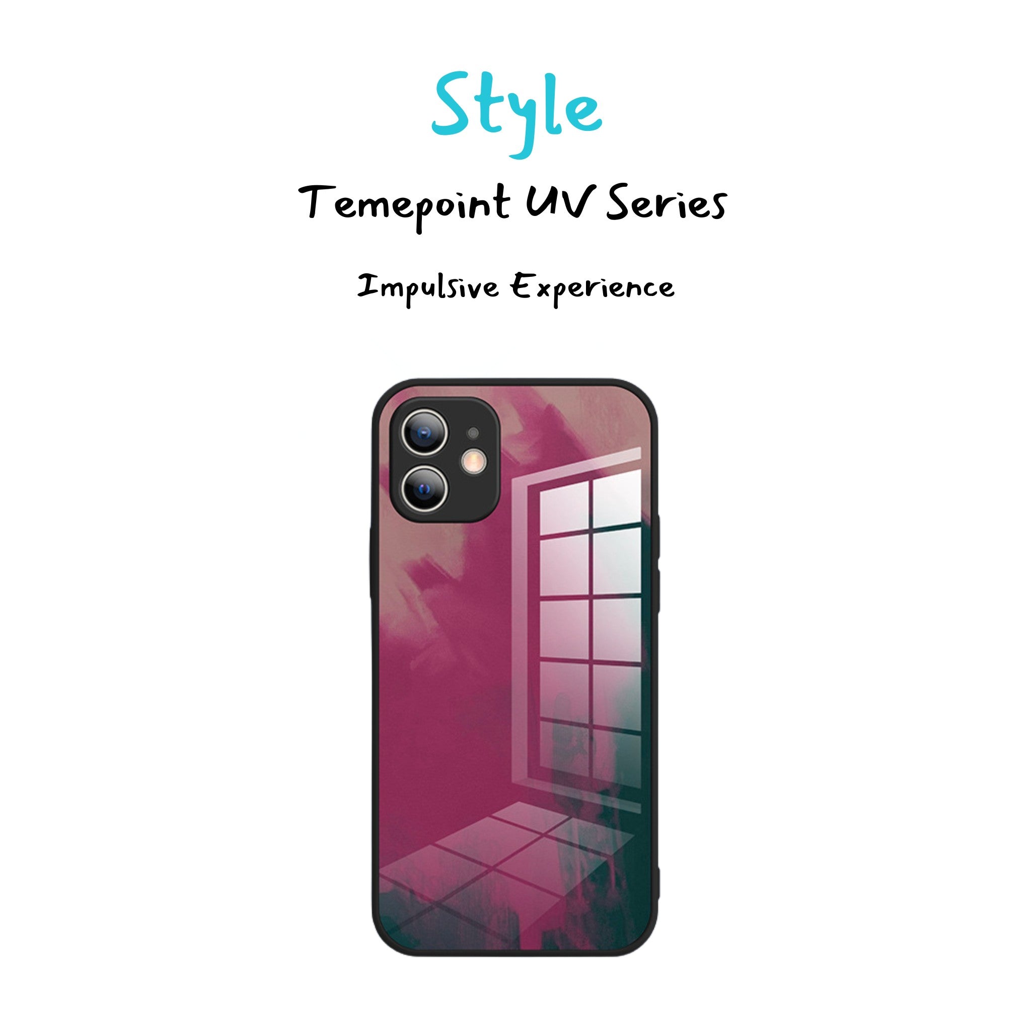 Temepoint Tempered Liquid Thin Glass iPhone Case with Lens protection Anacotte