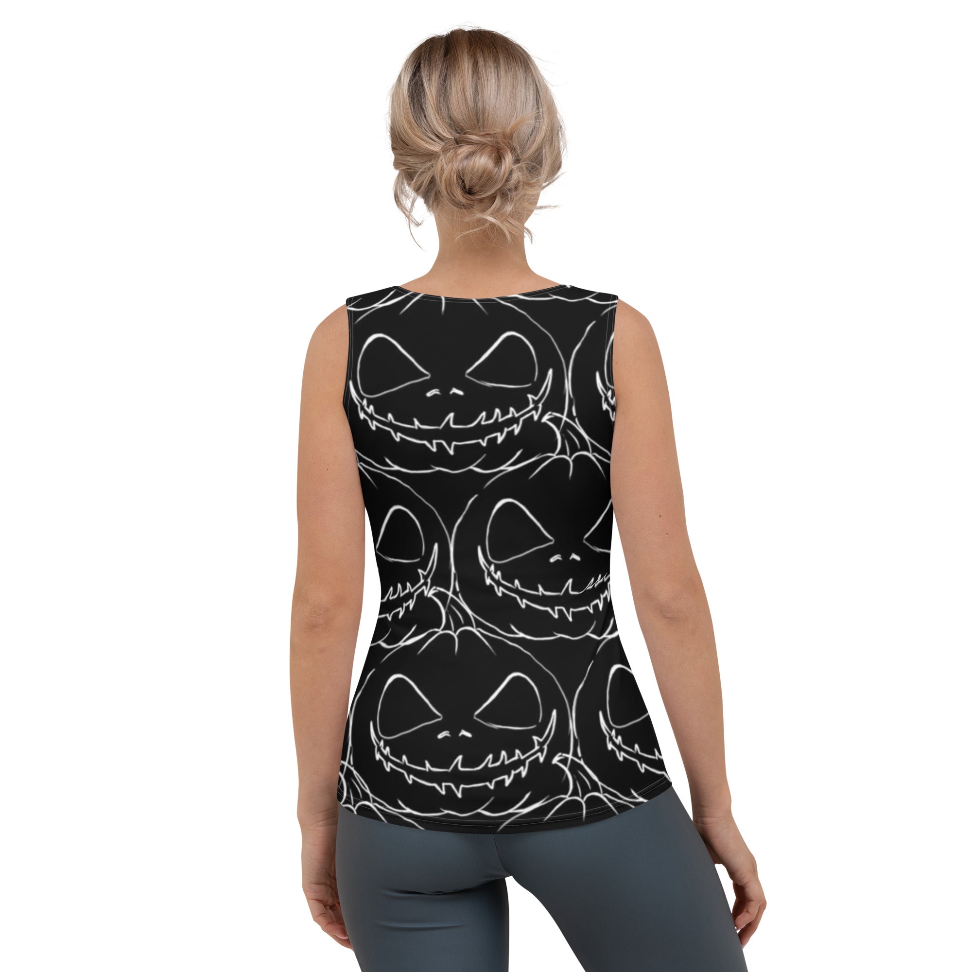 Halloween Edition Women Stretchy Tank for Workout, Gym, Yoga