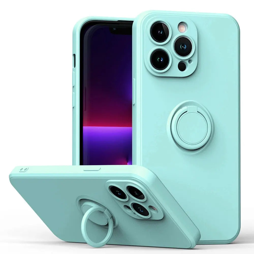 iPhone 14  Anacotte Shockproof TPU Bumper Ring Stand Case Fundas Coque Protective Shell iPhone case Anacotte