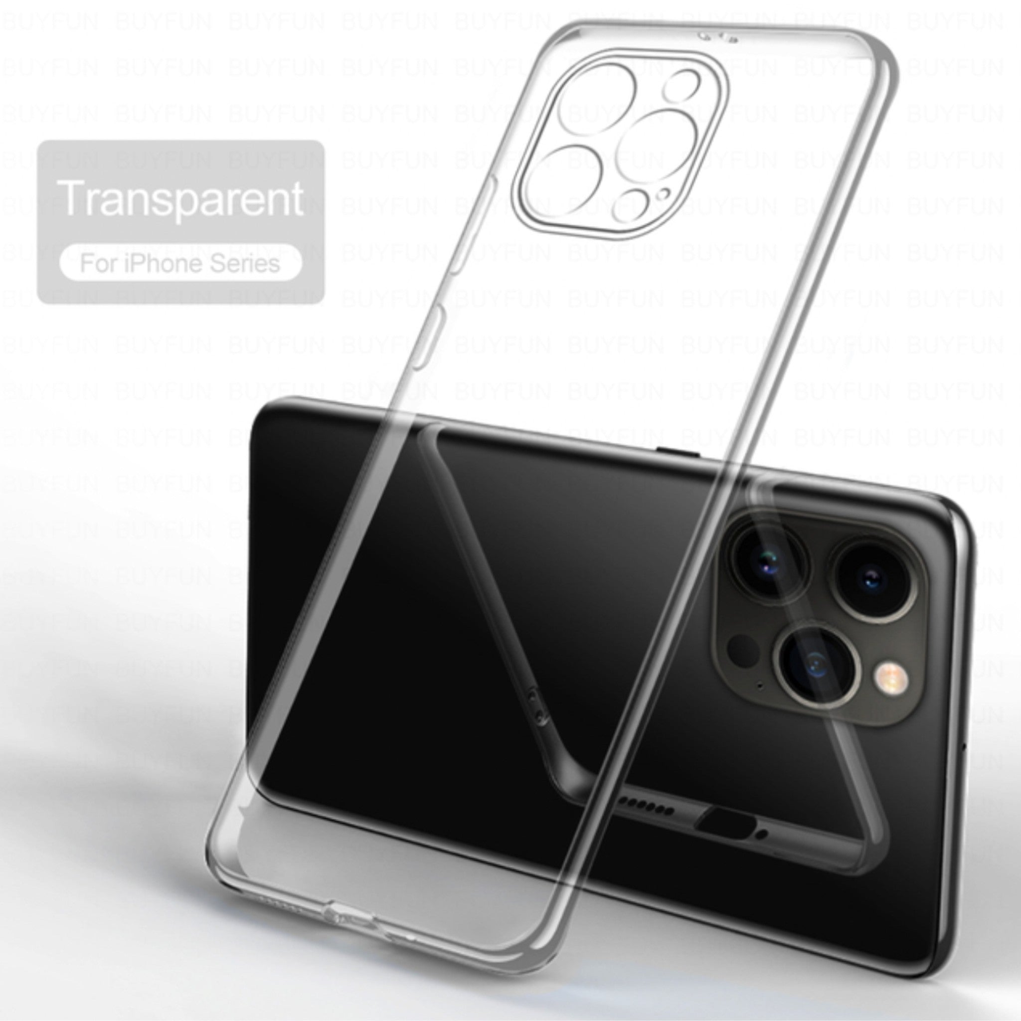 iPhone 14  Anacotte plating transparent protection camera silicone iPhone case Anacotte