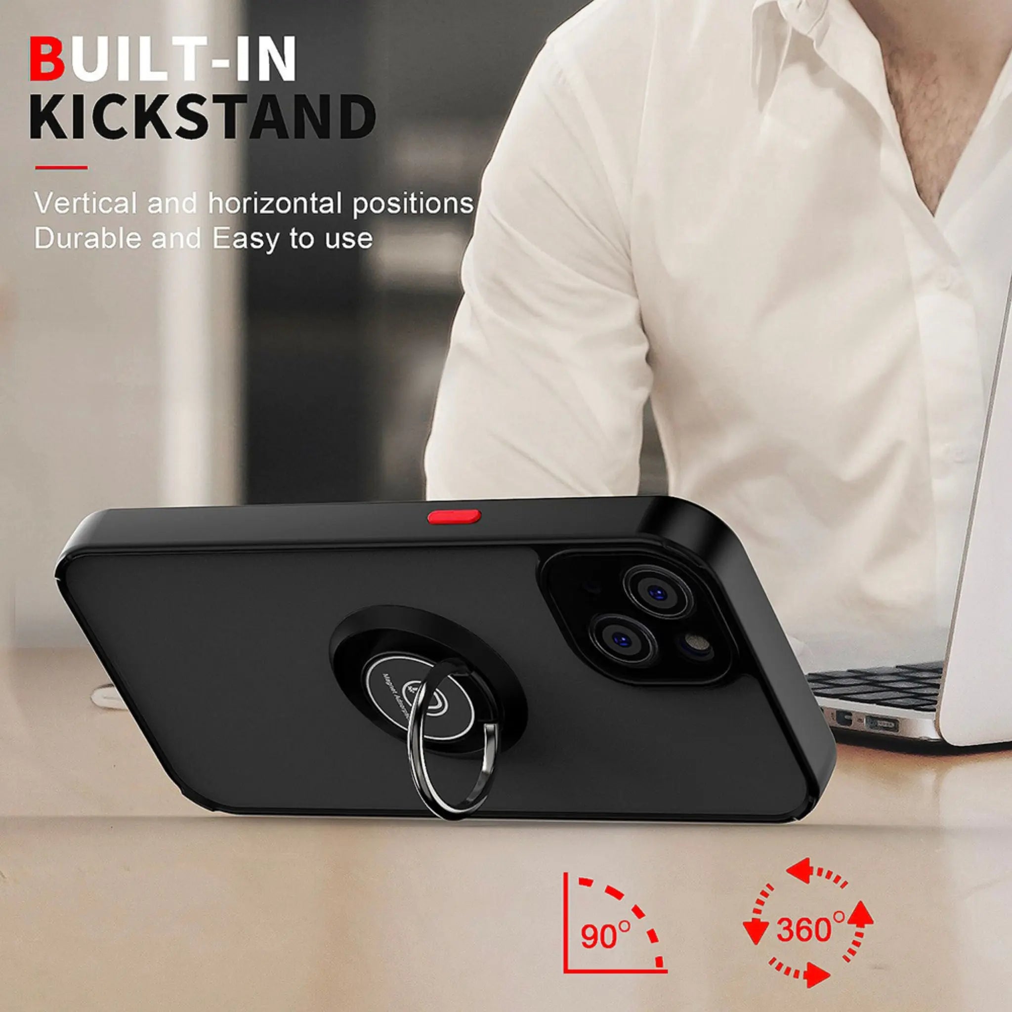 iPhone 14 Anacotte Camera Protection Car Magnetic Ring Holder Shell Coque iPhone case Anacotte