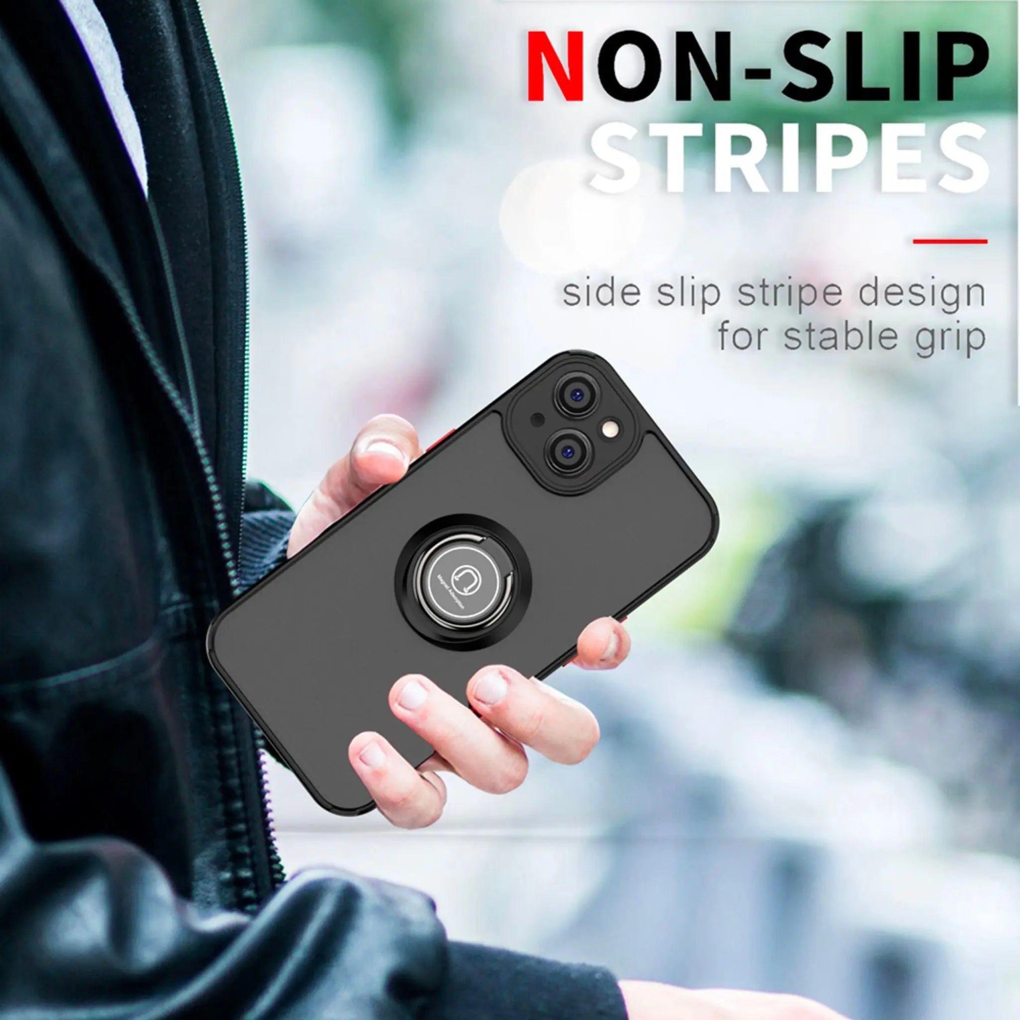 iPhone 14 Anacotte Camera Protection Car Magnetic Ring Holder Shell Coque iPhone case Anacotte