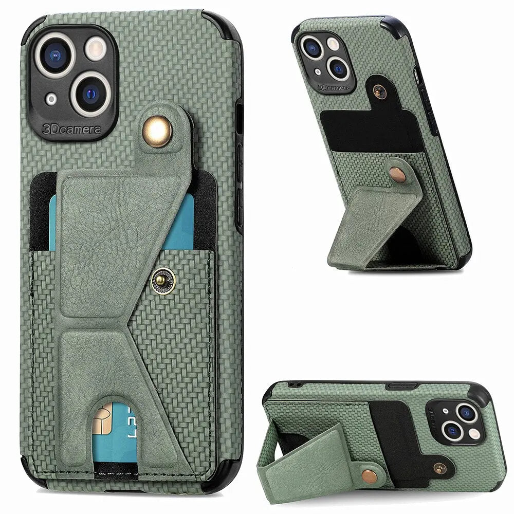 iPhone 14 Anacotte Card Wallet Fold Stand Cover Magnetic Shockproof Fundas iPhone case Anacotte