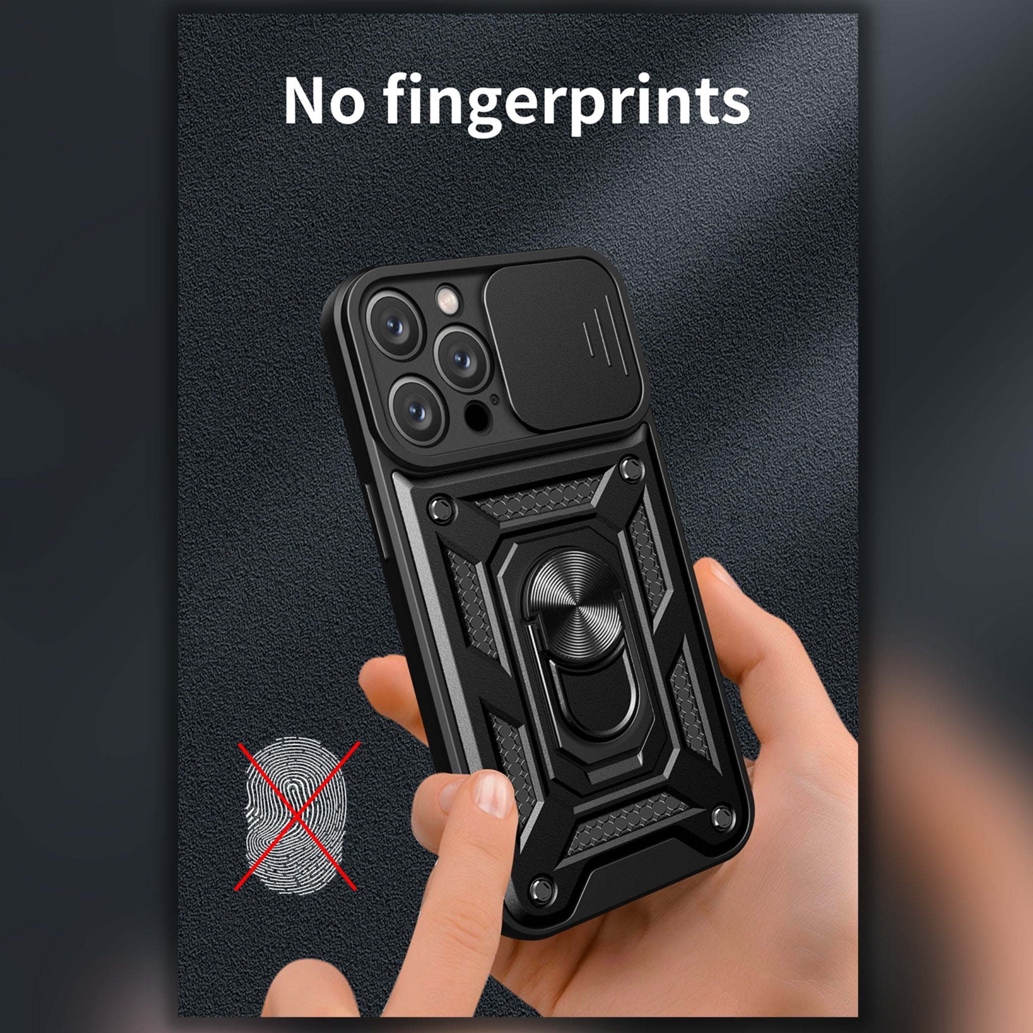 iPhone 14 Anacotte Stand Holder Magnetic Car Ring Shockproof Armor Phone case Anacotte