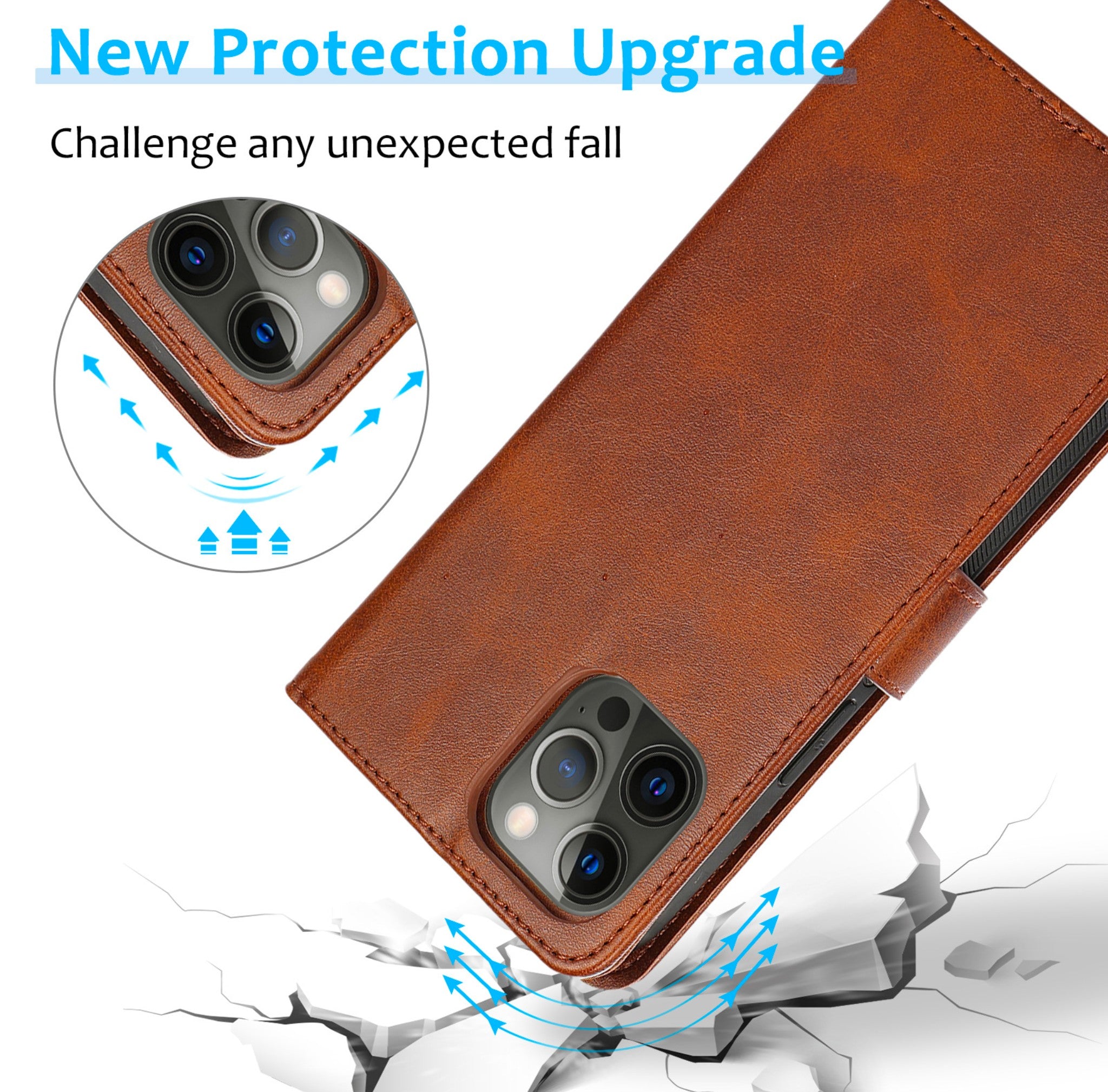 iPhone14 mobile phone sleeve two-in-one suitable for Apple 12 protective sleeve split XS MAX wallet-style flip leather case Anacotte