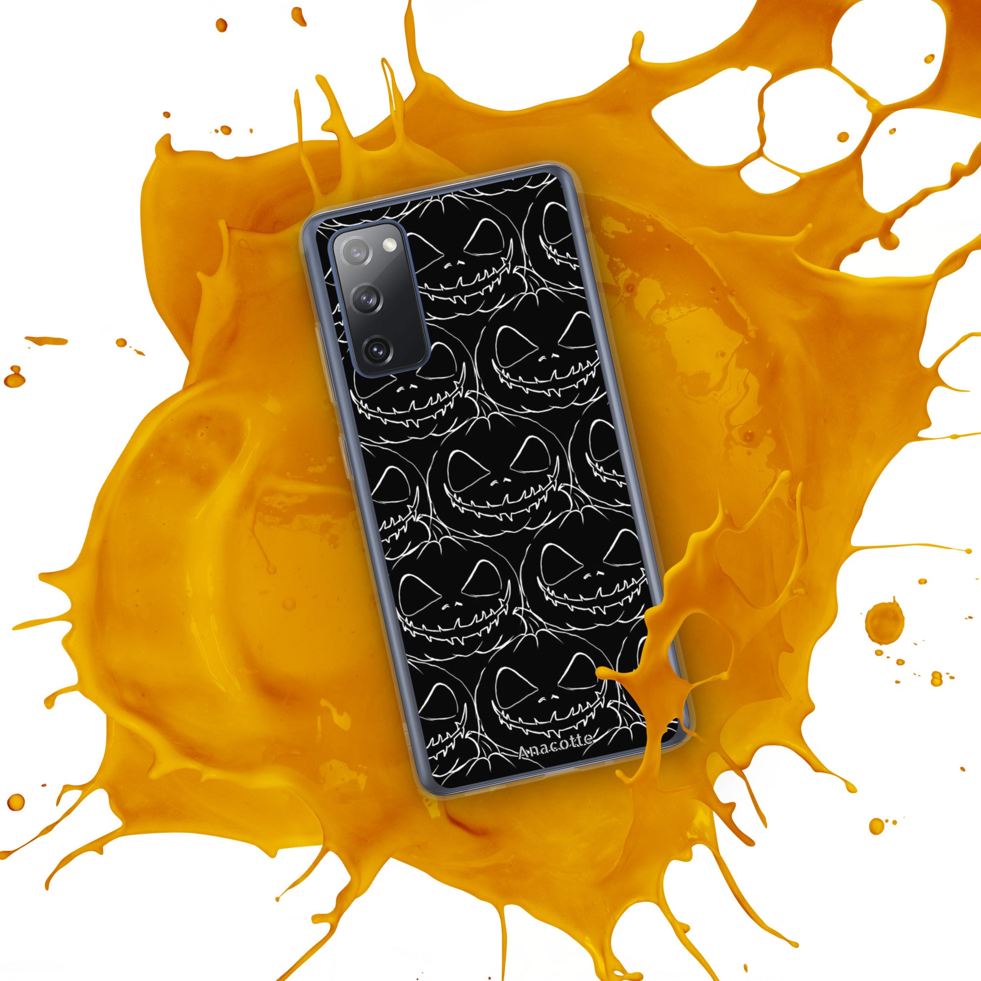 Samsung Case Halloween Black pumpkin Anacotte